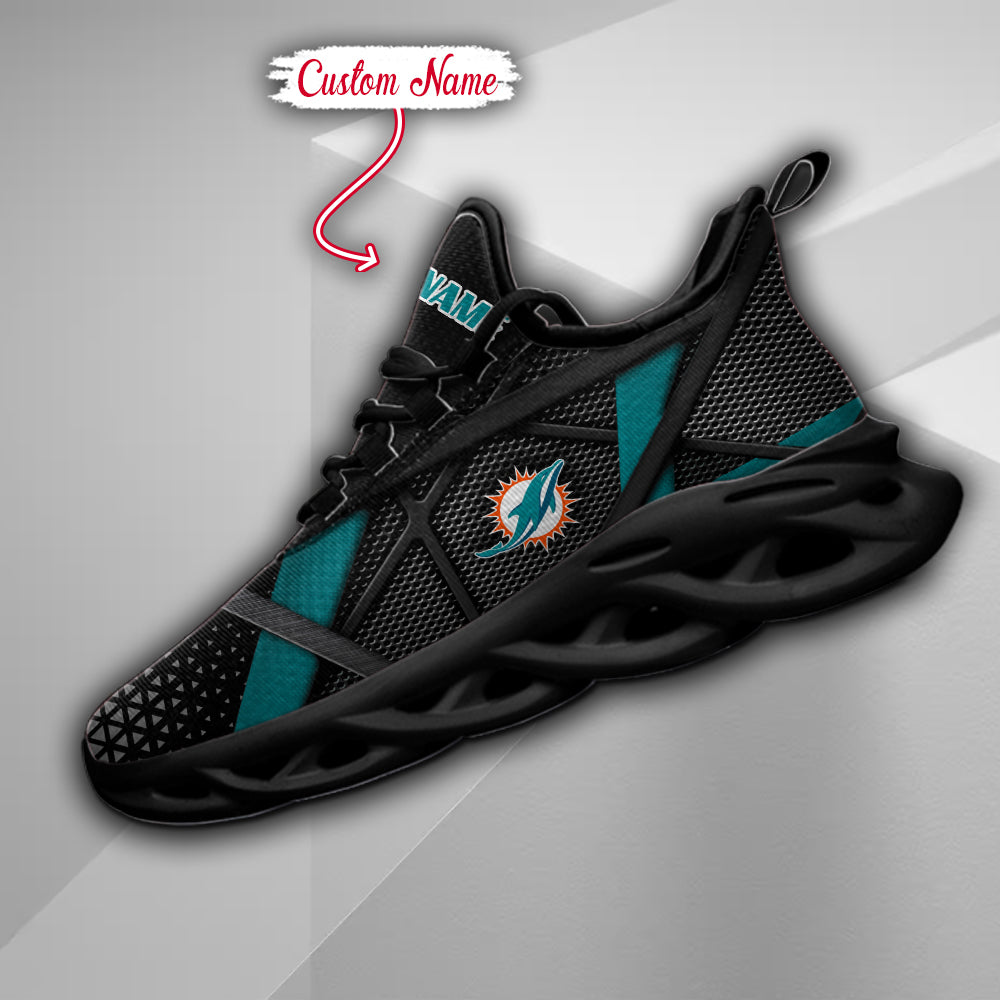 Personalized Miami Dolphins NFL Max Soul Shoes Sneakers for Men And Women – NFL Football Fan Shoes, Team Sneakers - Image 6