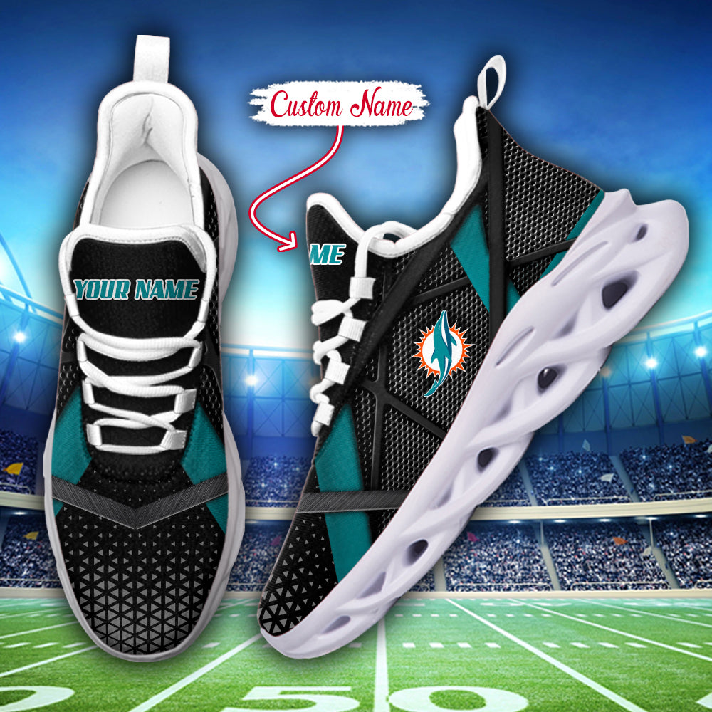 Personalized Miami Dolphins NFL Max Soul Shoes Sneakers for Men And Women – NFL Football Fan Shoes, Team Sneakers