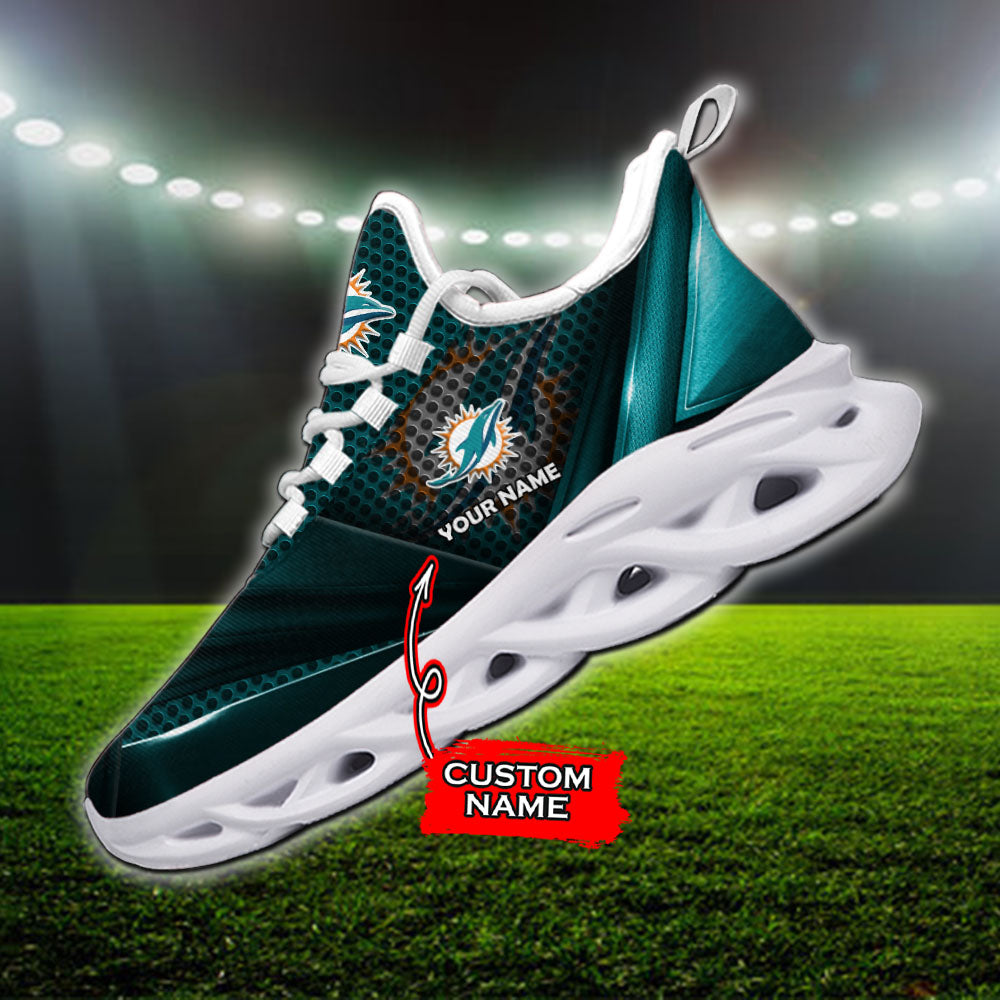 Personalized Miami Dolphins NFL Max Soul Shoes Sneakers for Men And Women – NFL Football Fan Shoes, Team Sneakers