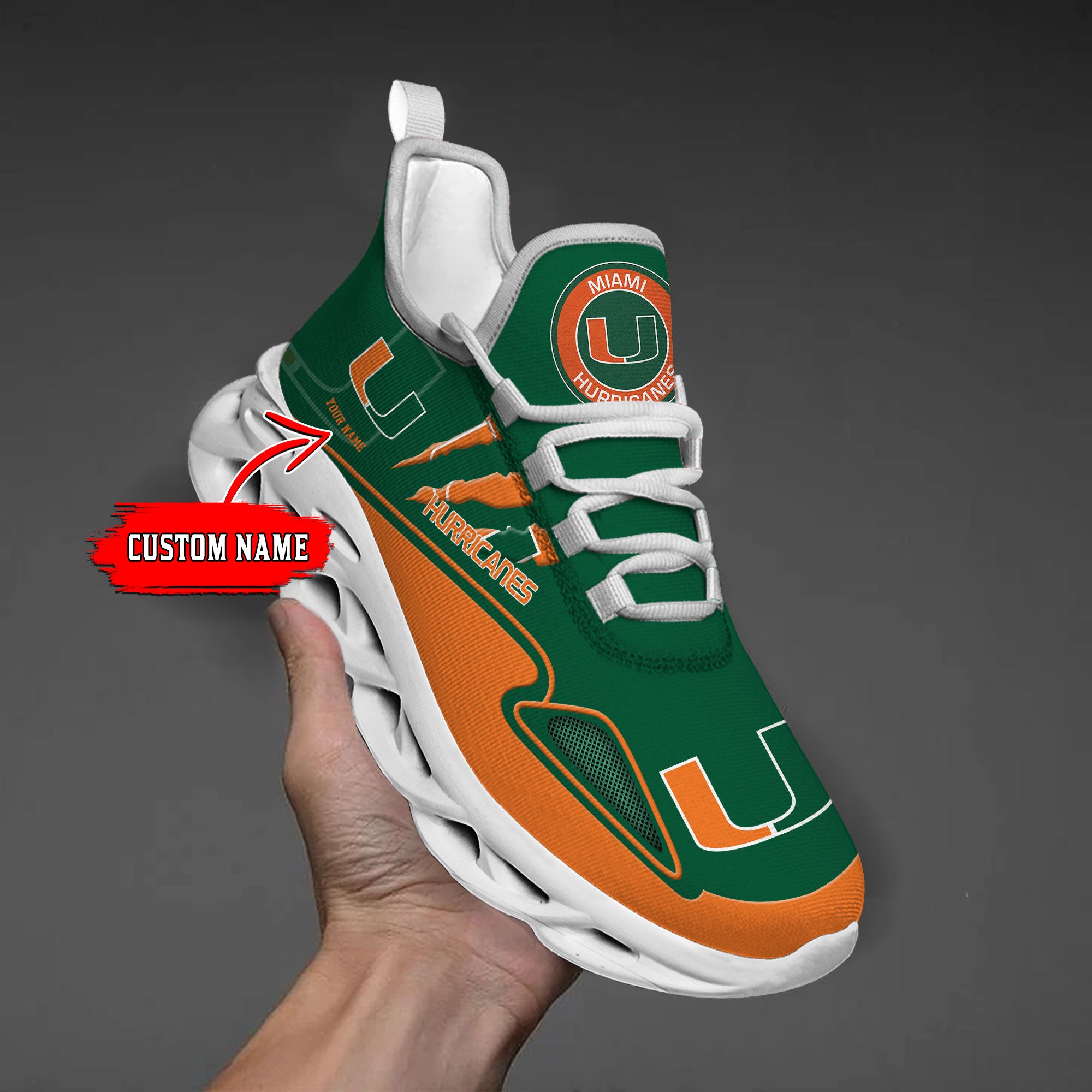 Personalized Miami Hurricanes Max Soul Shoes Sneakers for Men And Women – NHL Hockey Fan Shoes, Team Sneakers