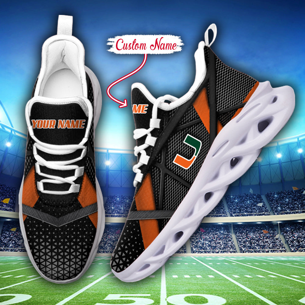 Personalized Miami Hurricanes NCAA Max Soul Shoes Sneakers for Men And Women – NCAA Fan Shoes, Team Sneakers