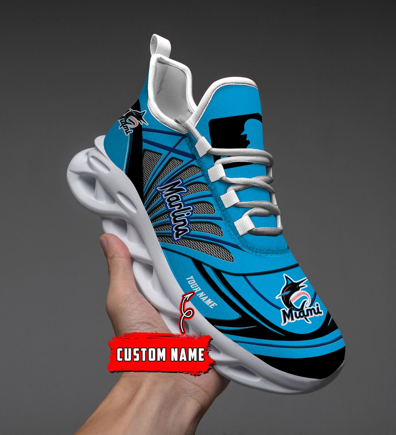 Personalized Miami Marlins Max Soul Shoes Sneakers for Men And Women – MLB Baseball Fan Shoes, Team Sneakers