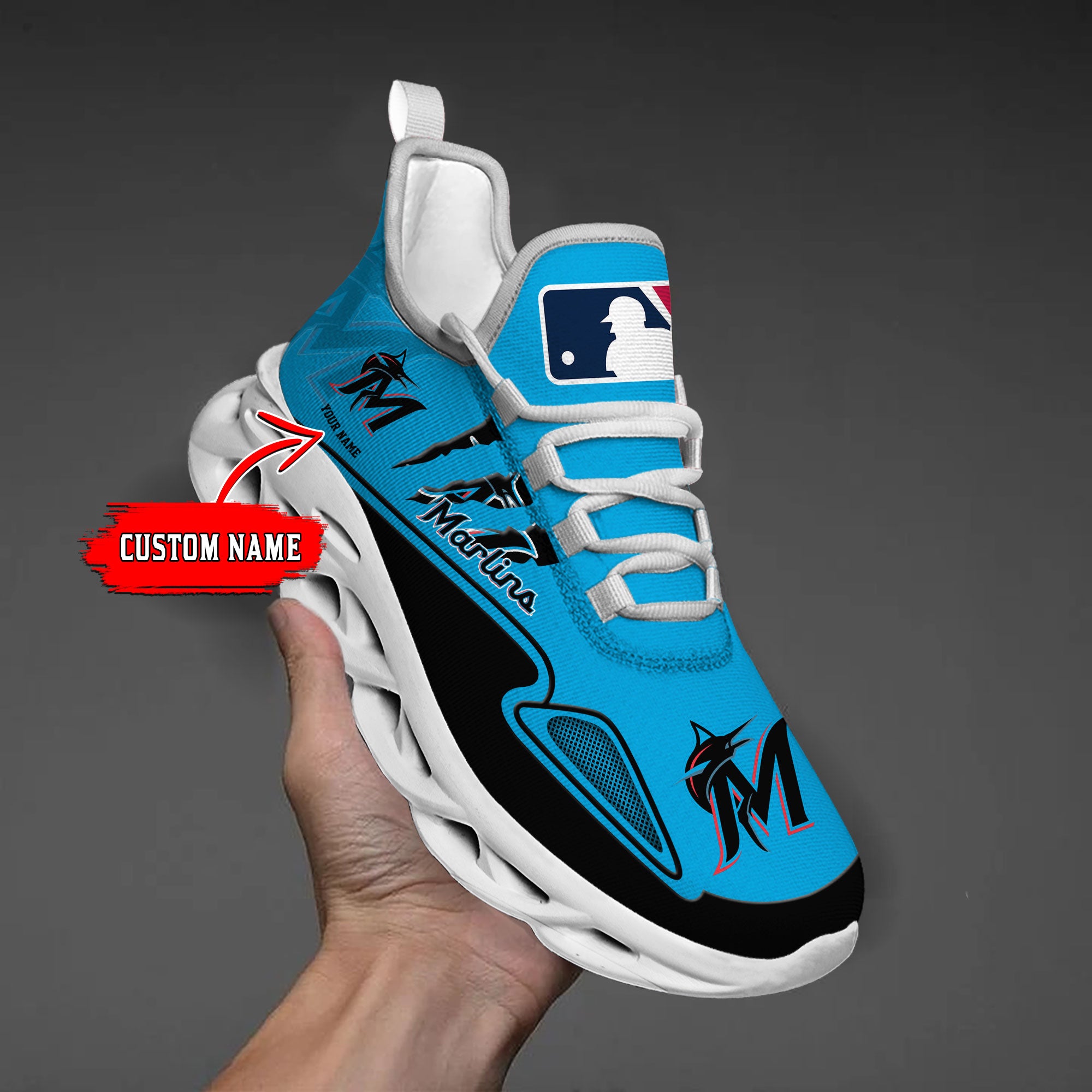 Personalized Miami Marlins Max Soul Shoes Sneakers for Men And Women – MLB Baseball Fan Shoes, Team Sneakers