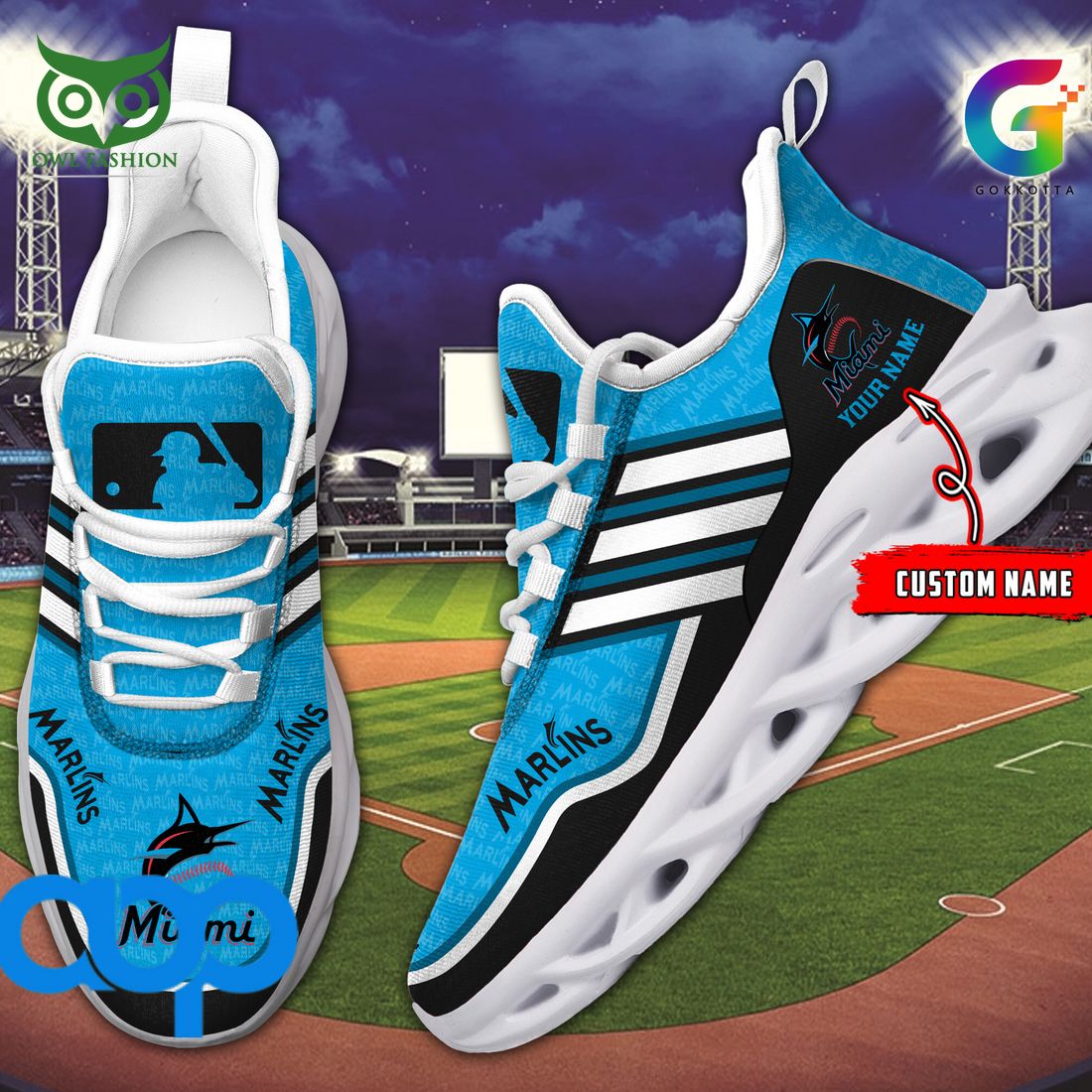 Personalized Miami Marlins Max Soul Shoes Sneakers for Men And Women – MLB Baseball Fan Shoes, Team Sneakers
