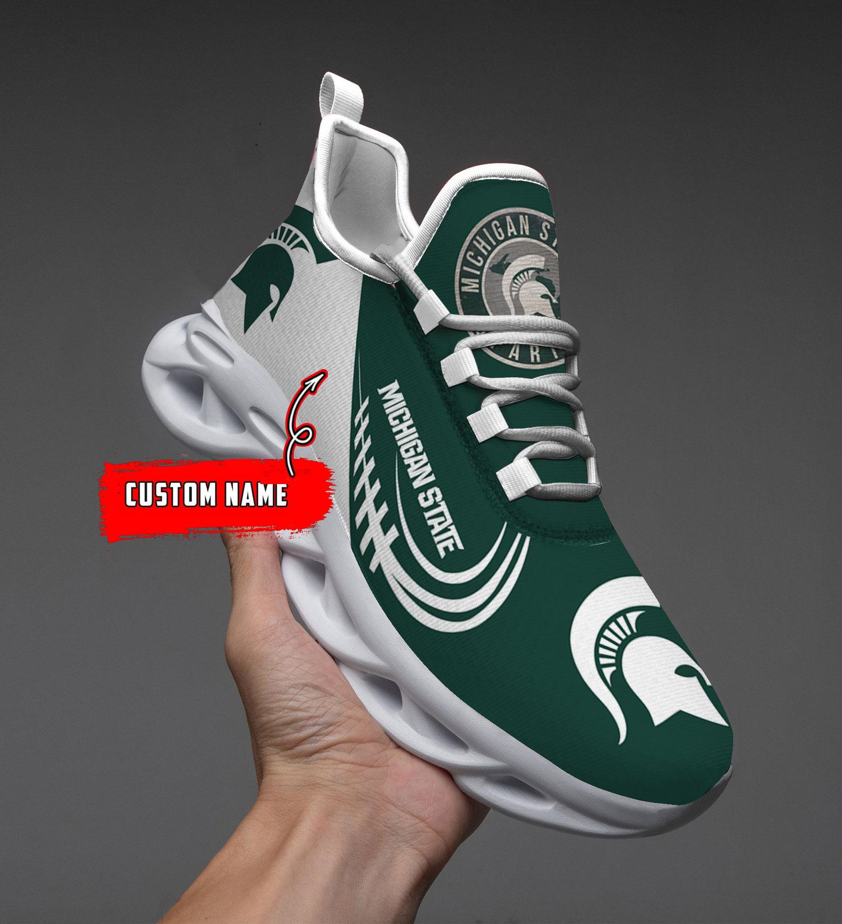 Personalized Michigan State Spartans Max Soul Shoes Sneakers for Men And Women – NCAA Fan Shoes, Team Sneakers