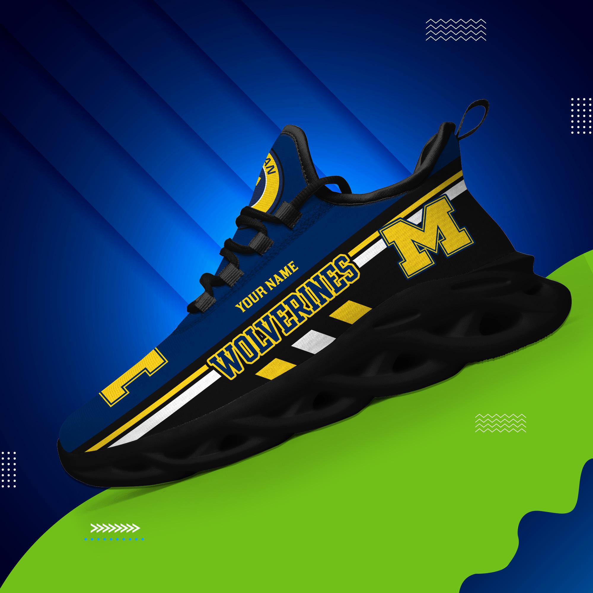 Personalized Michigan Wolverines Max Soul Shoes Sneakers for Men And Women – NCAA Fan Shoes, Team Sneakers - Image 3