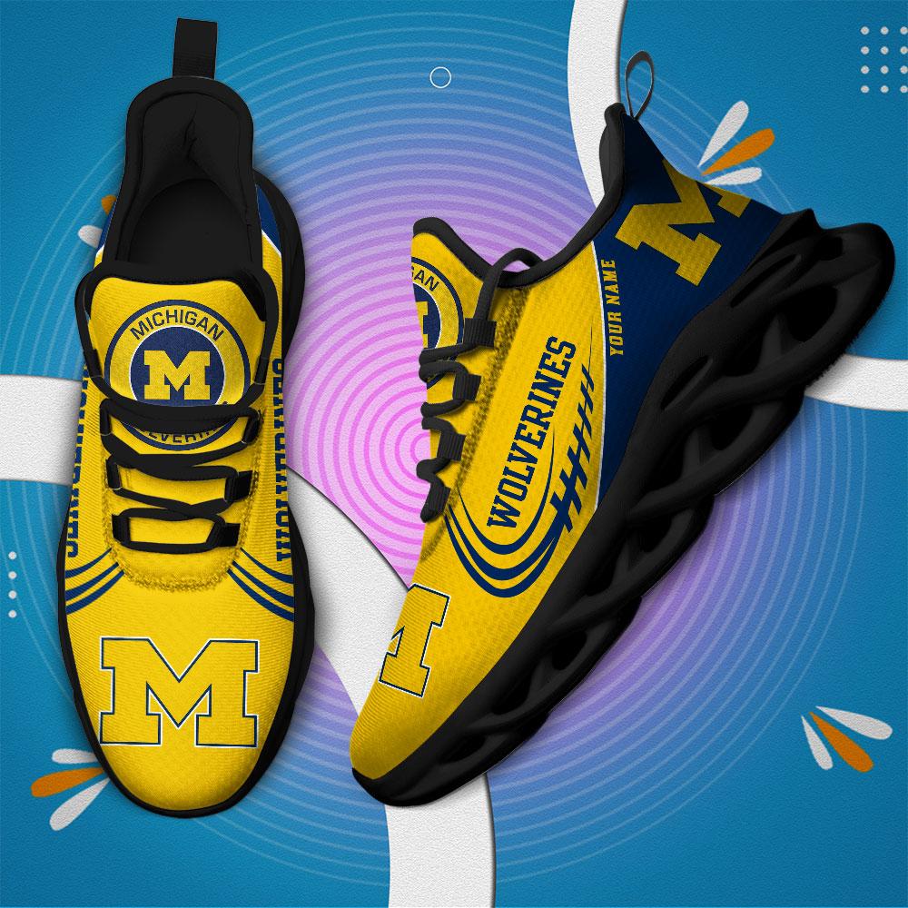 Personalized Michigan Wolverines Max Soul Shoes Sneakers for Men And Women – NCAA Fan Shoes, Team Sneakers - Image 3