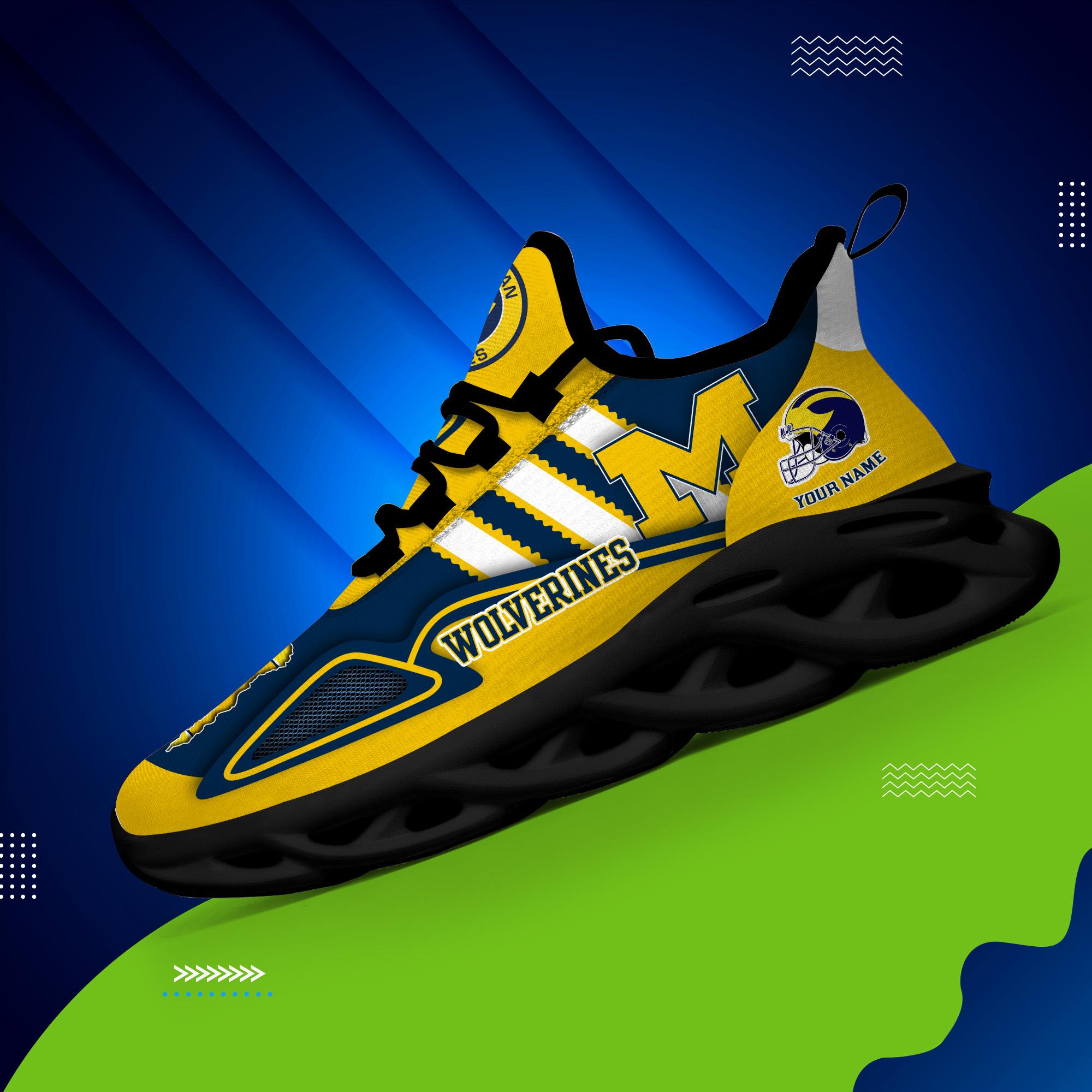 Personalized Michigan Wolverines Max Soul Shoes Sneakers for Men And Women – NCAA Fan Shoes, Team Sneakers - Image 3