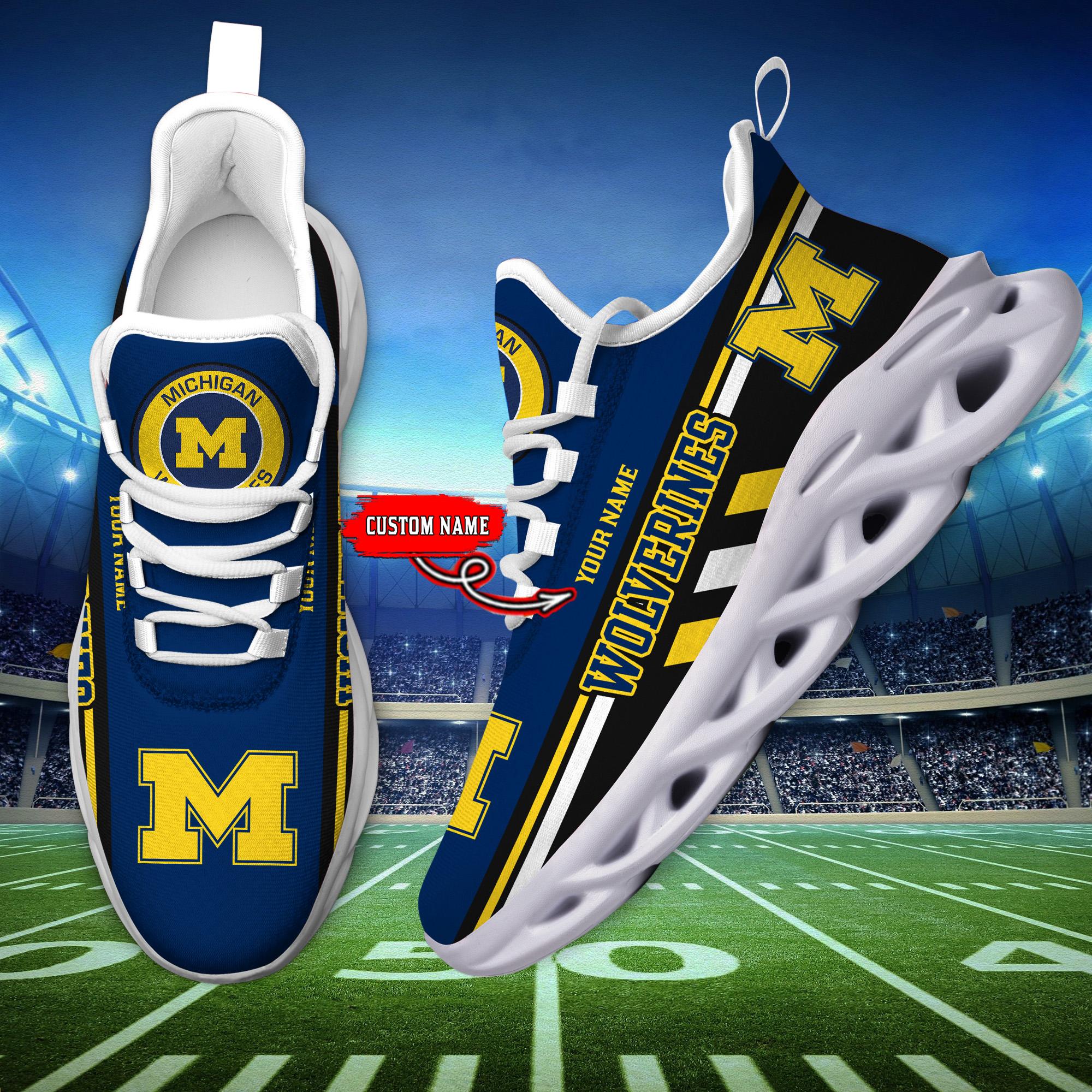 Personalized Michigan Wolverines Max Soul Shoes Sneakers for Men And Women – NCAA Fan Shoes, Team Sneakers - Image 6