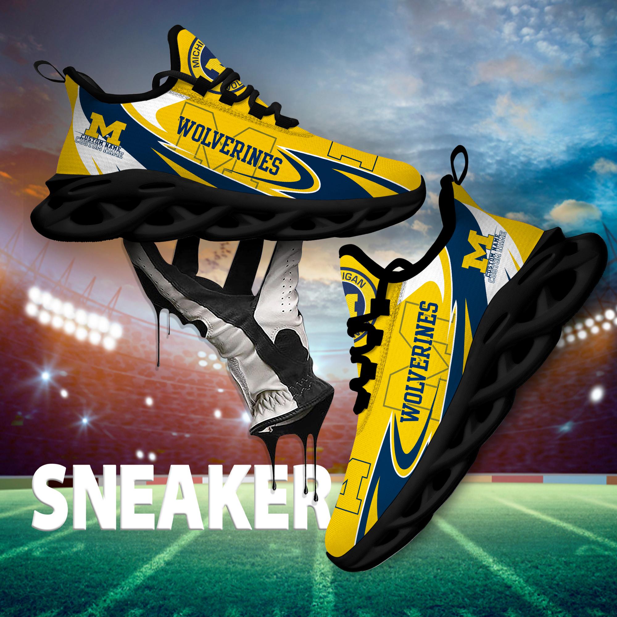 Personalized Michigan Wolverines Max Soul Shoes Sneakers for Men And Women – NCAA Fan Shoes, Team Sneakers - Image 7
