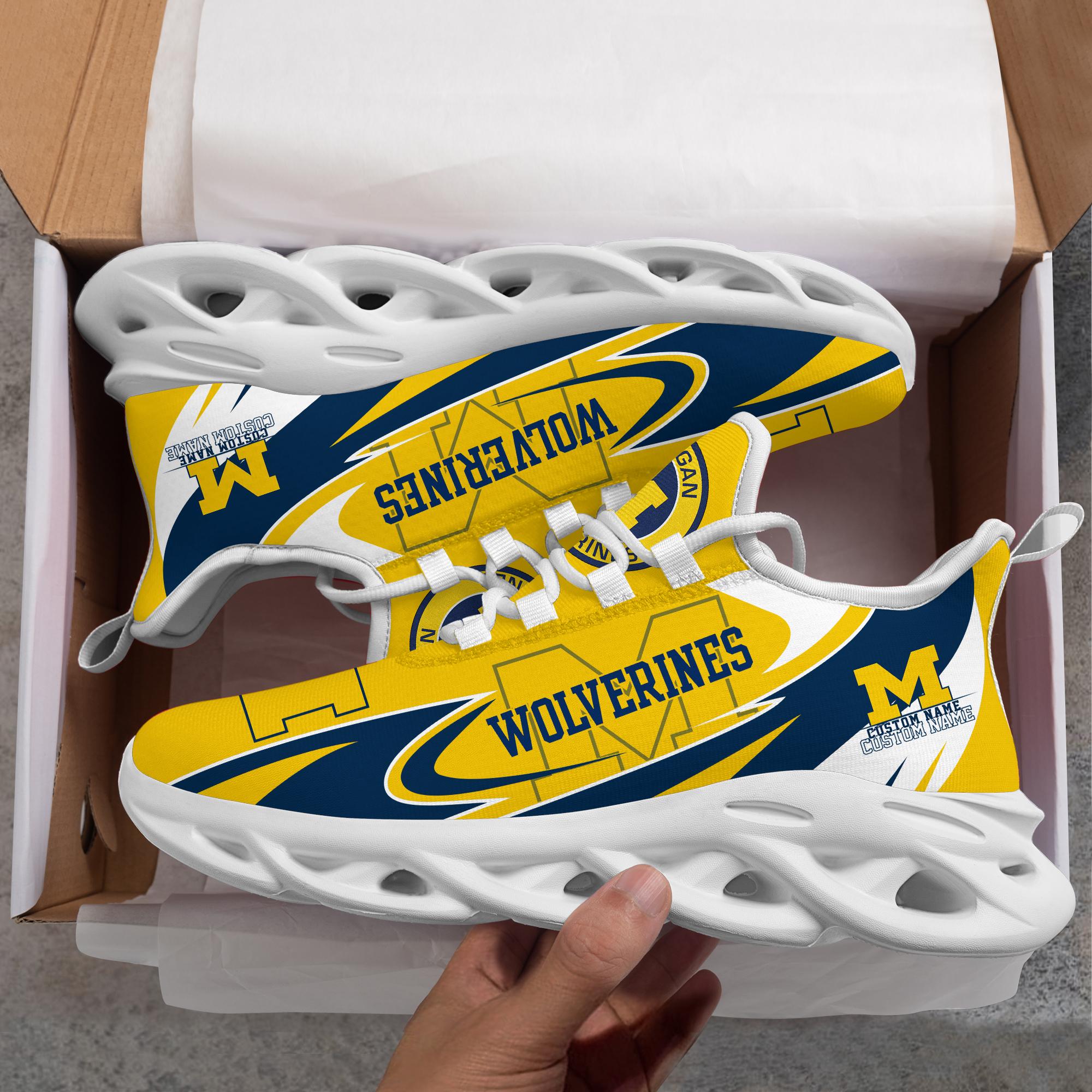Personalized Michigan Wolverines Max Soul Shoes Sneakers for Men And Women – NCAA Fan Shoes, Team Sneakers - Image 4