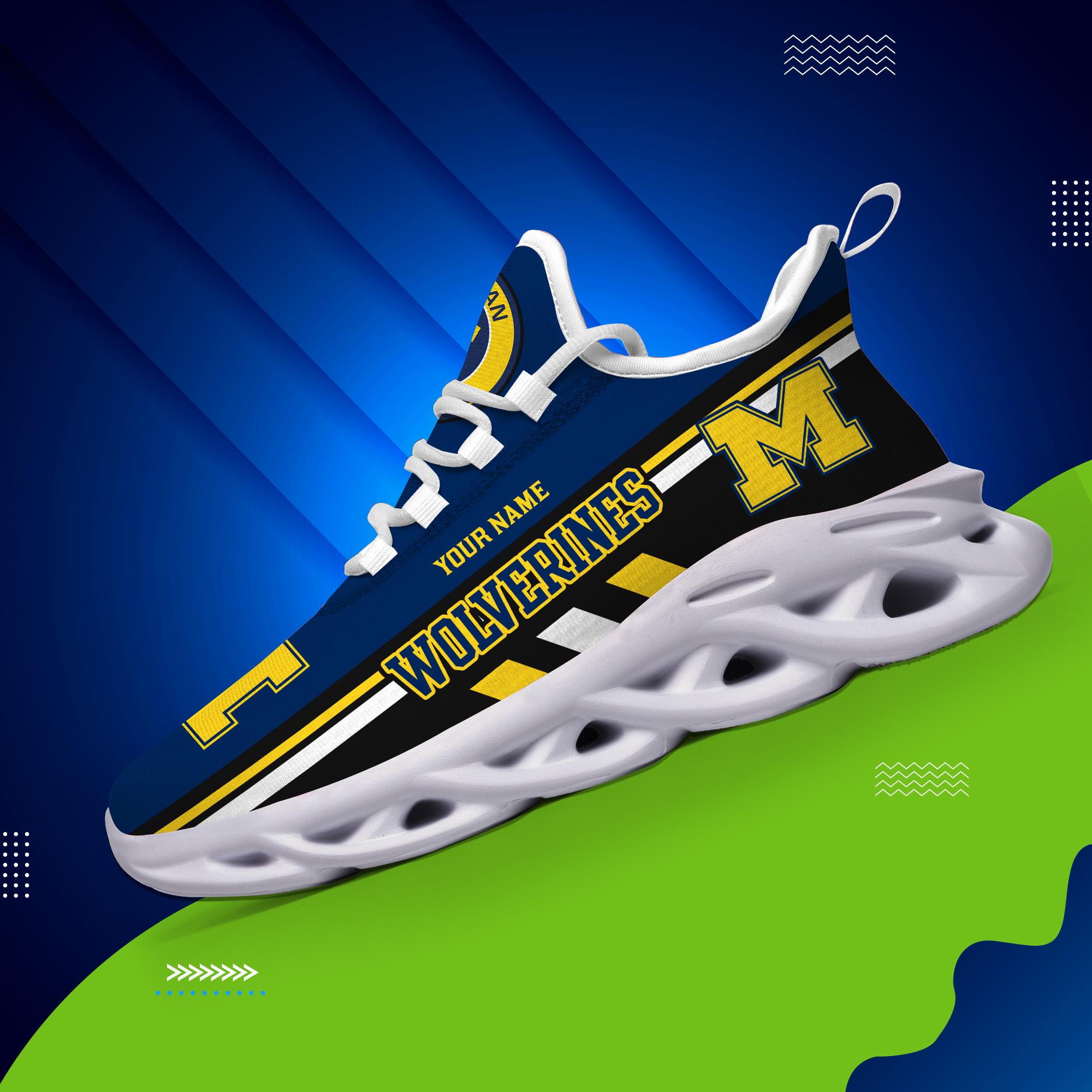 Personalized Michigan Wolverines Max Soul Shoes Sneakers for Men And Women – NCAA Fan Shoes, Team Sneakers - Image 4