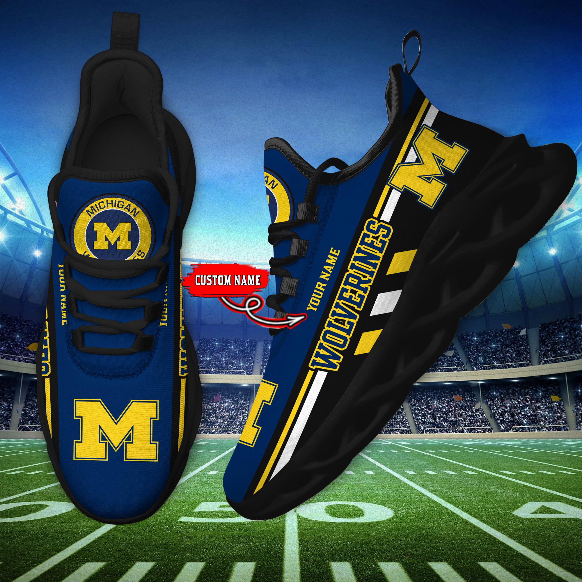 Personalized Michigan Wolverines Max Soul Shoes Sneakers for Men And Women – NCAA Fan Shoes, Team Sneakers - Image 5