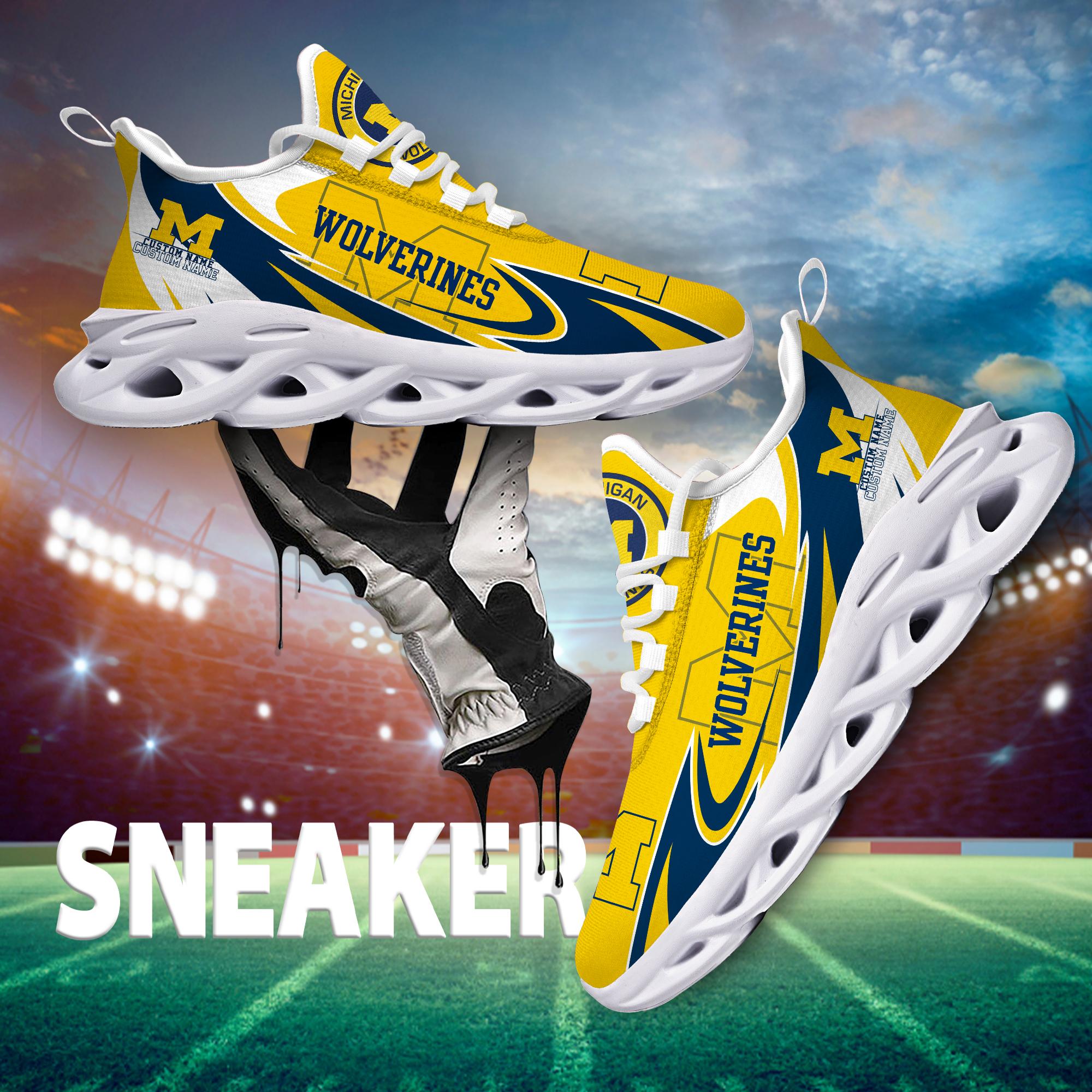 Personalized Michigan Wolverines Max Soul Shoes Sneakers for Men And Women – NCAA Fan Shoes, Team Sneakers