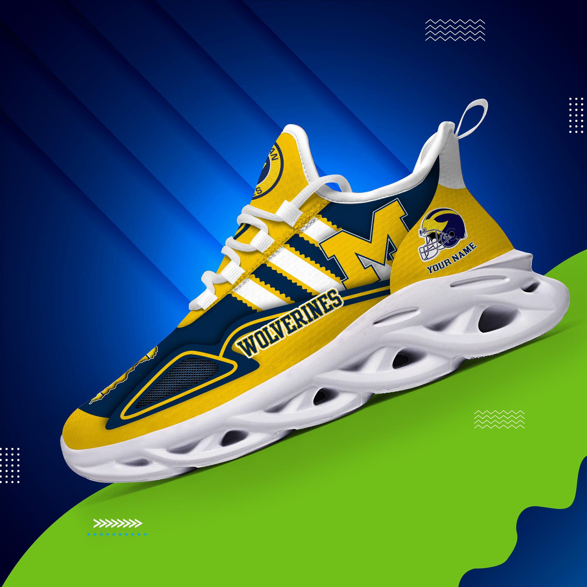Personalized Michigan Wolverines Max Soul Shoes Sneakers for Men And Women – NCAA Fan Shoes, Team Sneakers - Image 4
