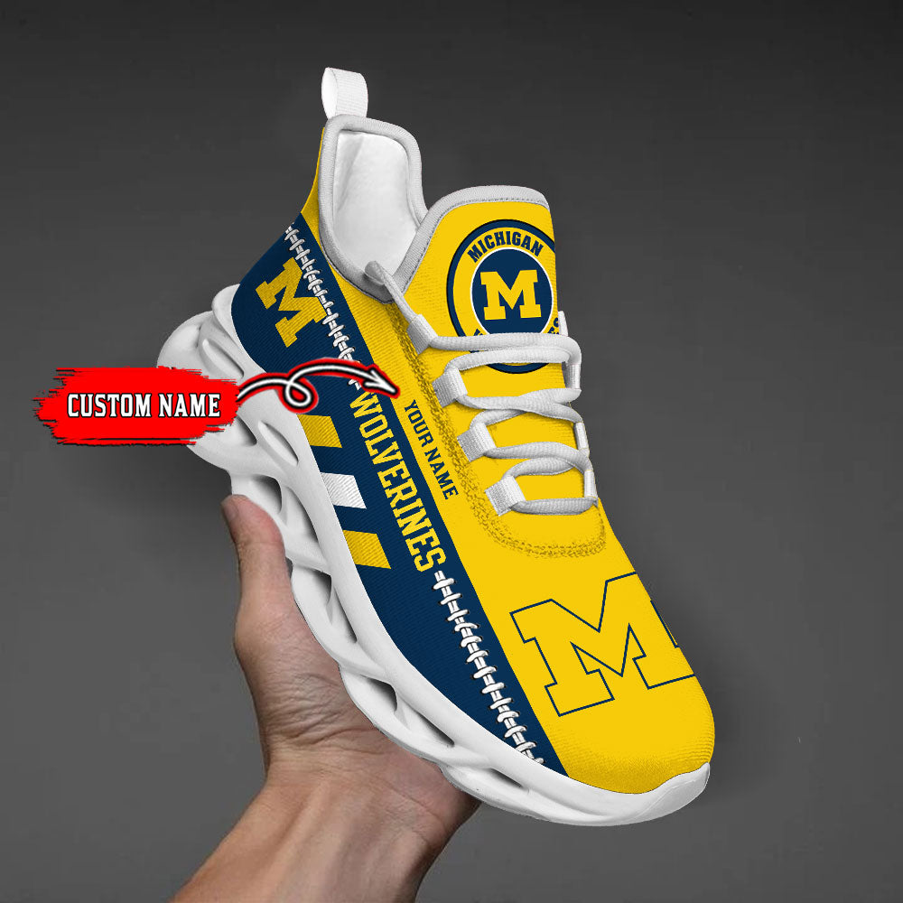 Personalized Michigan Wolverines Max Soul Shoes Sneakers for Men And Women – NCAA Fan Shoes, Team Sneakers