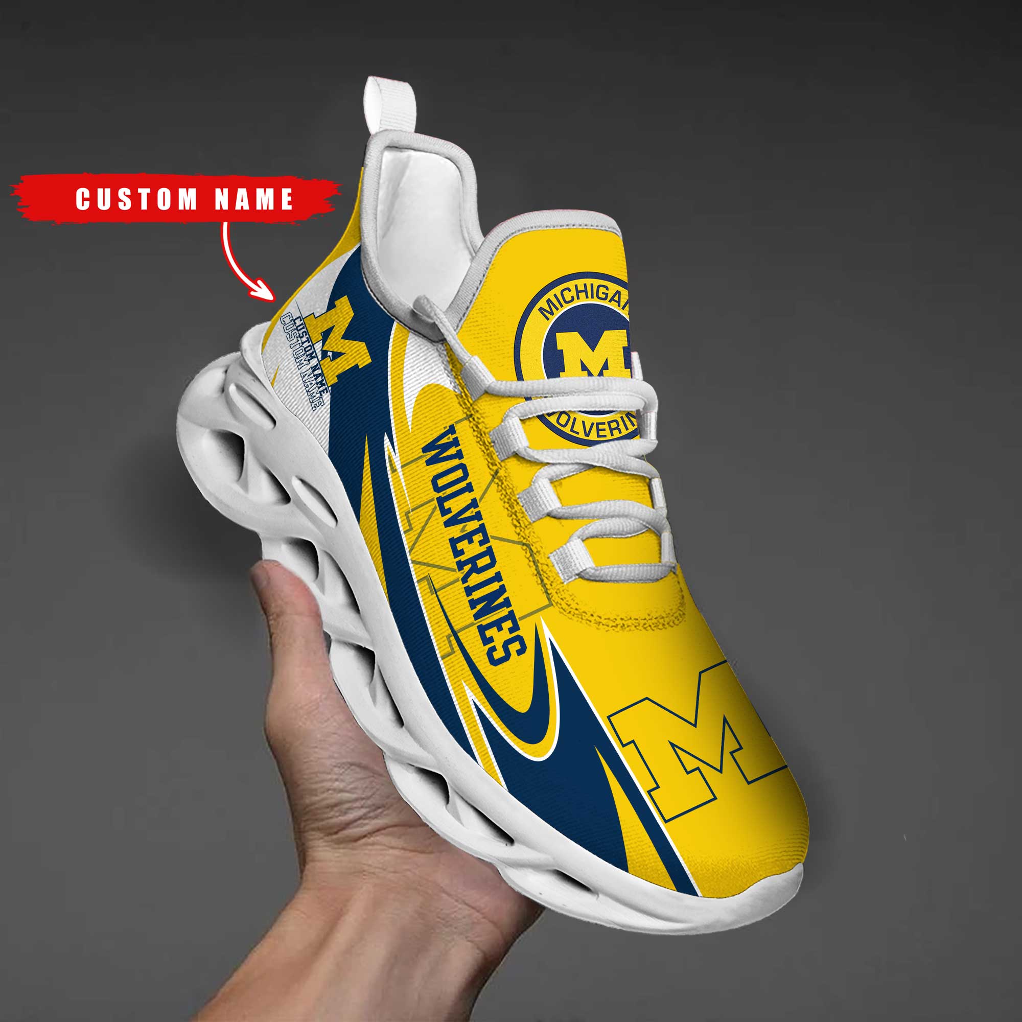 Personalized Michigan Wolverines Max Soul Shoes Sneakers for Men And Women – NCAA Fan Shoes, Team Sneakers - Image 6