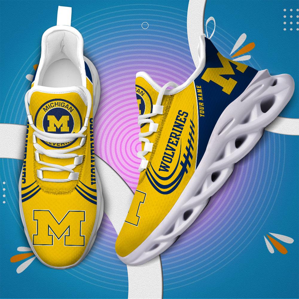Personalized Michigan Wolverines Max Soul Shoes Sneakers for Men And Women – NCAA Fan Shoes, Team Sneakers - Image 4