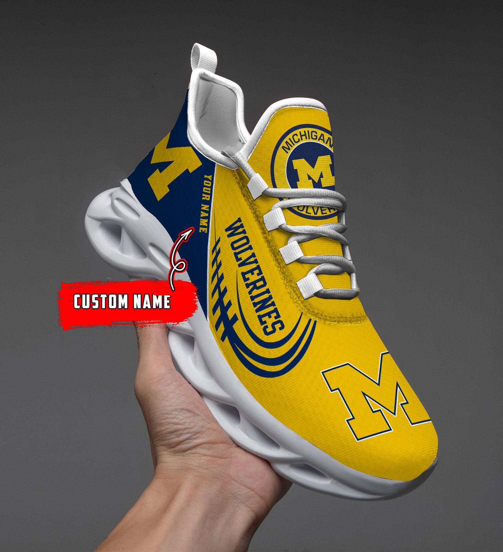 Personalized Michigan Wolverines Max Soul Shoes Sneakers for Men And Women – NCAA Fan Shoes, Team Sneakers