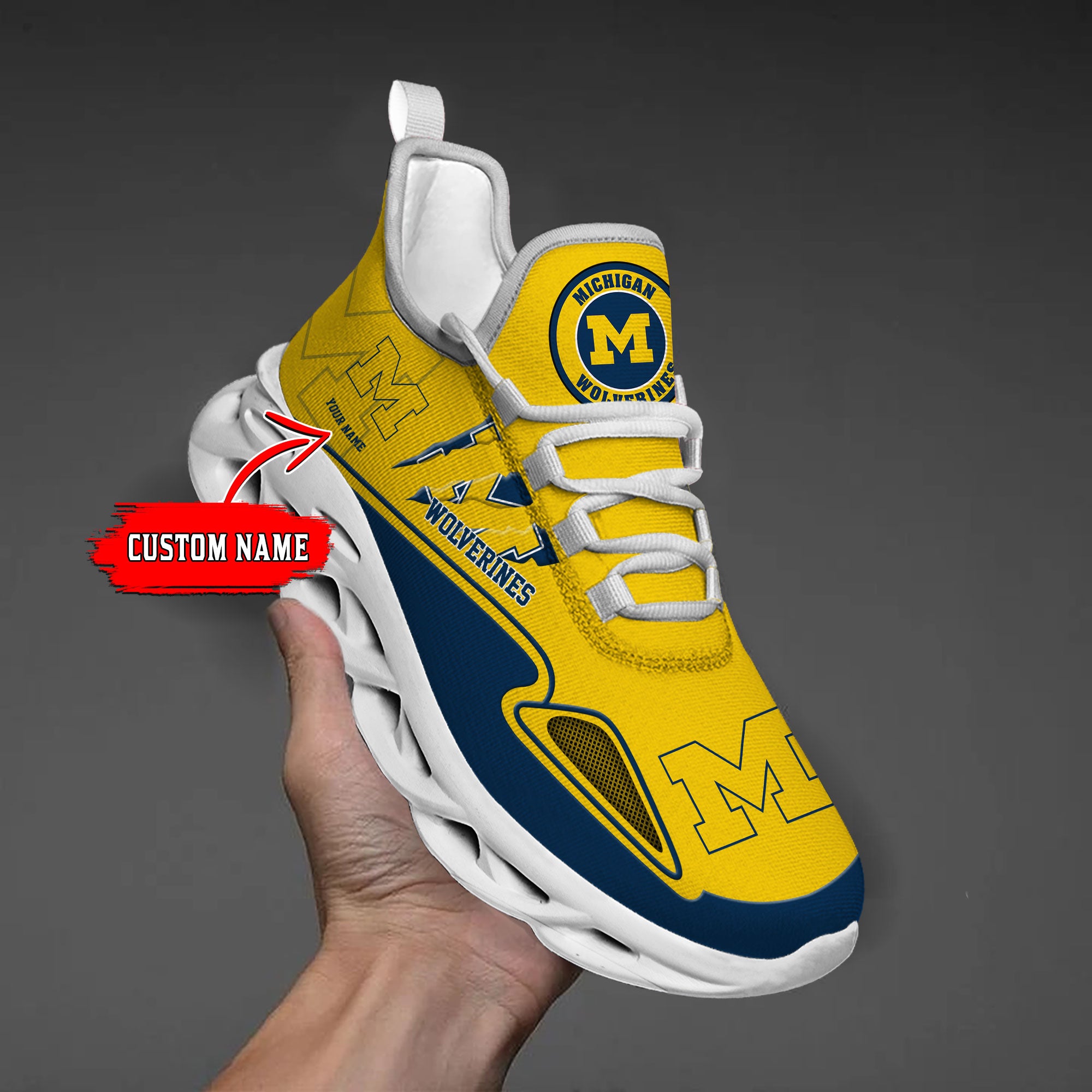 Personalized Michigan Wolverines Max Soul Shoes Sneakers for Men And Women – NCAA Fan Shoes, Team Sneakers