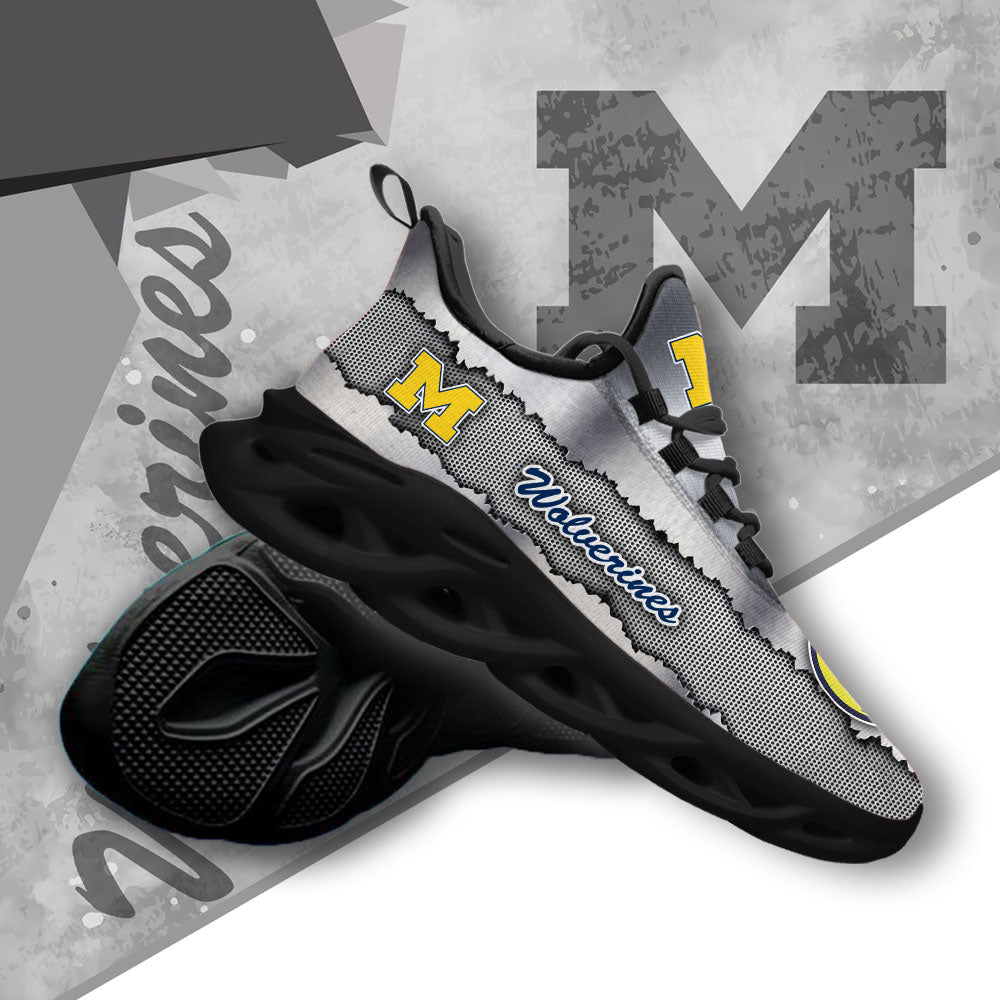 Personalized Michigan Wolverines NCAA Max Soul Shoes Sneakers for Men And Women – NCAA Fan Shoes, Team Sneakers - Image 4