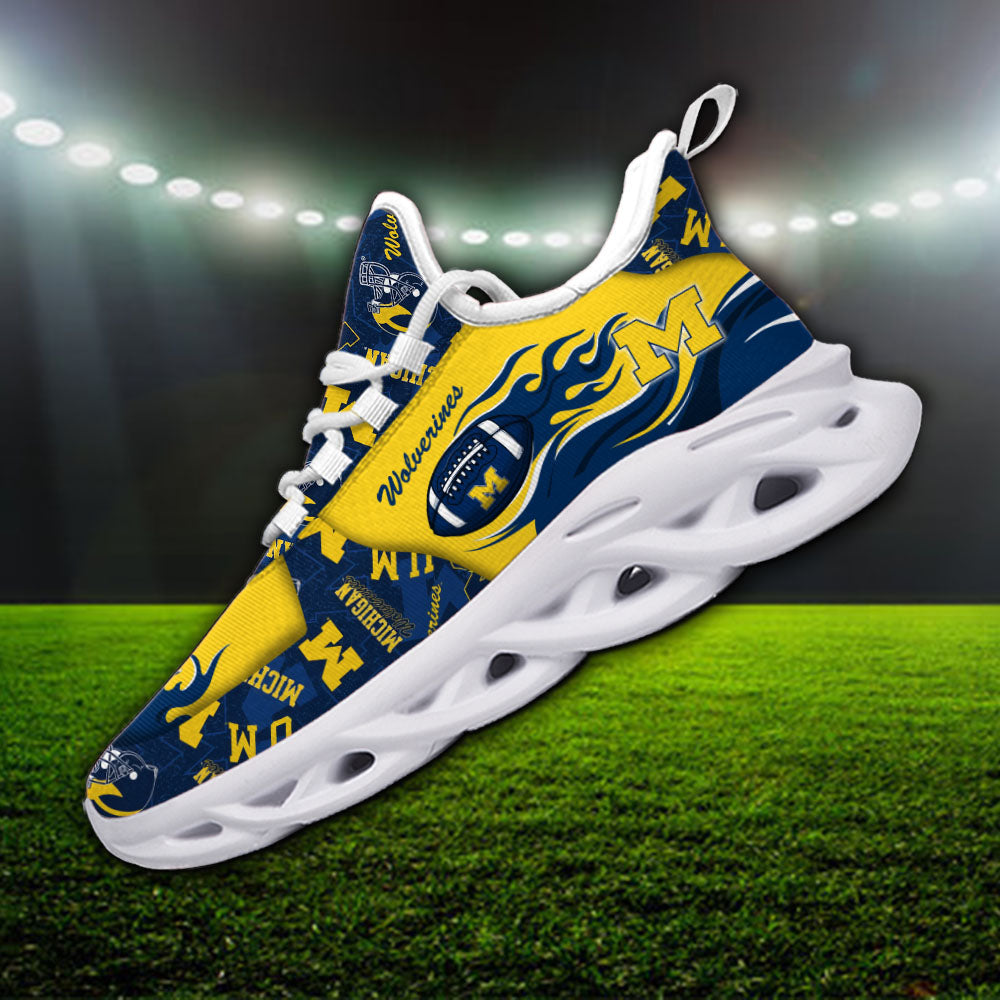 Personalized Michigan Wolverines NCAA Max Soul Shoes Sneakers for Men And Women – NCAA Fan Shoes, Team Sneakers