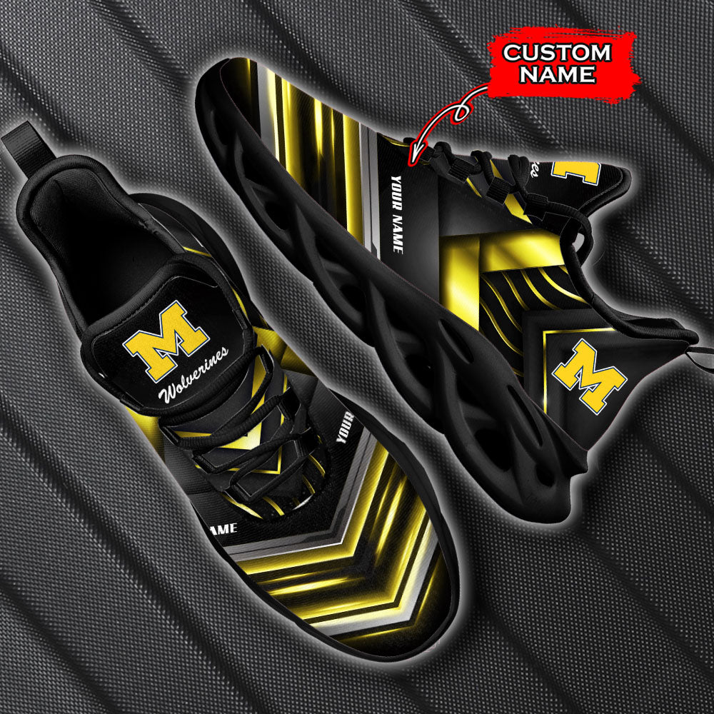 Personalized Michigan Wolverines NCAA Max Soul Shoes Sneakers for Men And Women – NCAA Fan Shoes, Team Sneakers - Image 5