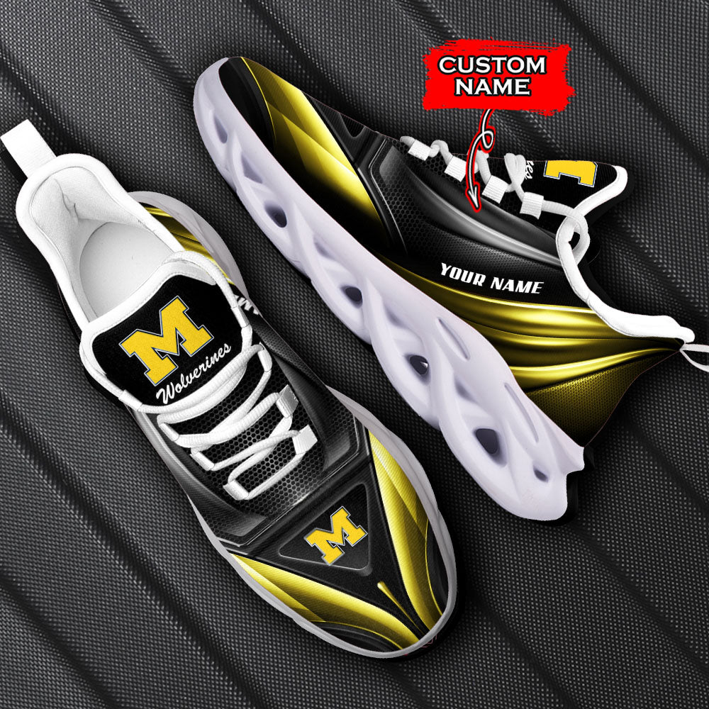 Personalized Michigan Wolverines NCAA Max Soul Shoes Sneakers for Men And Women – NCAA Fan Shoes, Team Sneakers - Image 6