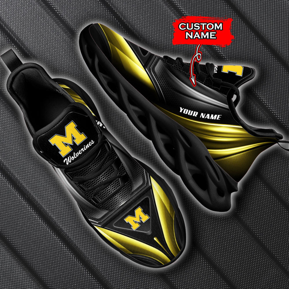 Personalized Michigan Wolverines NCAA Max Soul Shoes Sneakers for Men And Women – NCAA Fan Shoes, Team Sneakers - Image 5