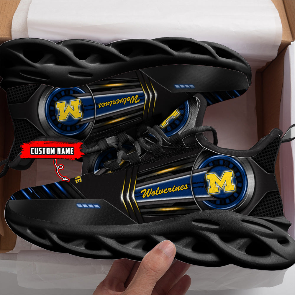 Personalized Michigan Wolverines NCAA Max Soul Shoes Sneakers for Men And Women – NCAA Fan Shoes, Team Sneakers