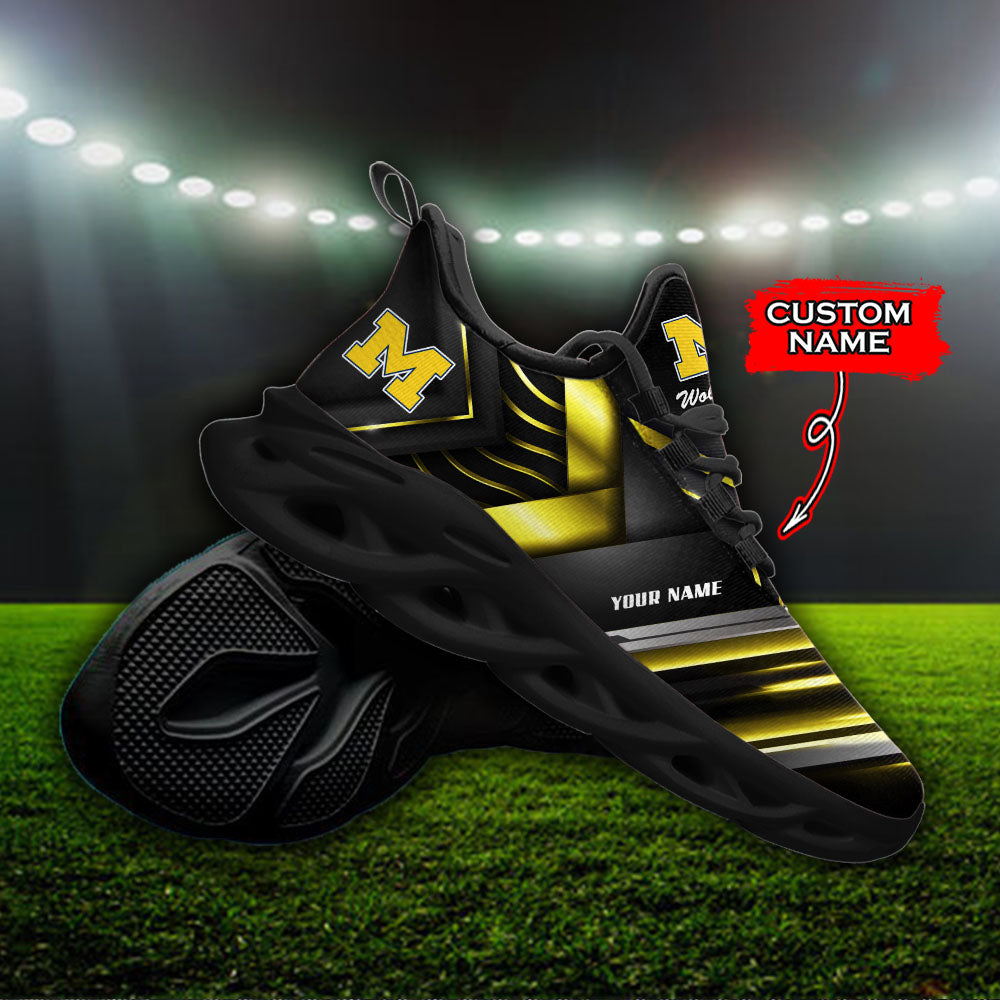 Personalized Michigan Wolverines NCAA Max Soul Shoes Sneakers for Men And Women – NCAA Fan Shoes, Team Sneakers - Image 3