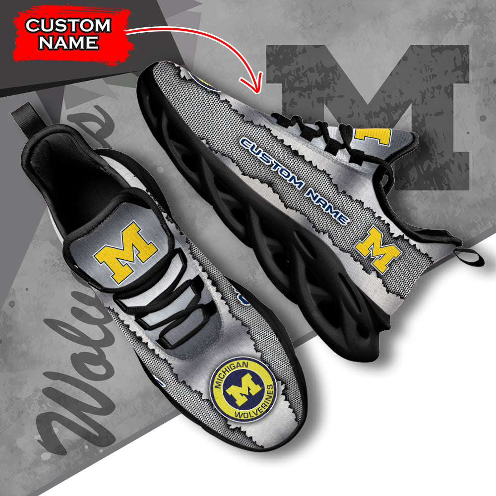 Personalized Michigan Wolverines NCAA Max Soul Shoes Sneakers for Men And Women – NCAA Fan Shoes, Team Sneakers - Image 5