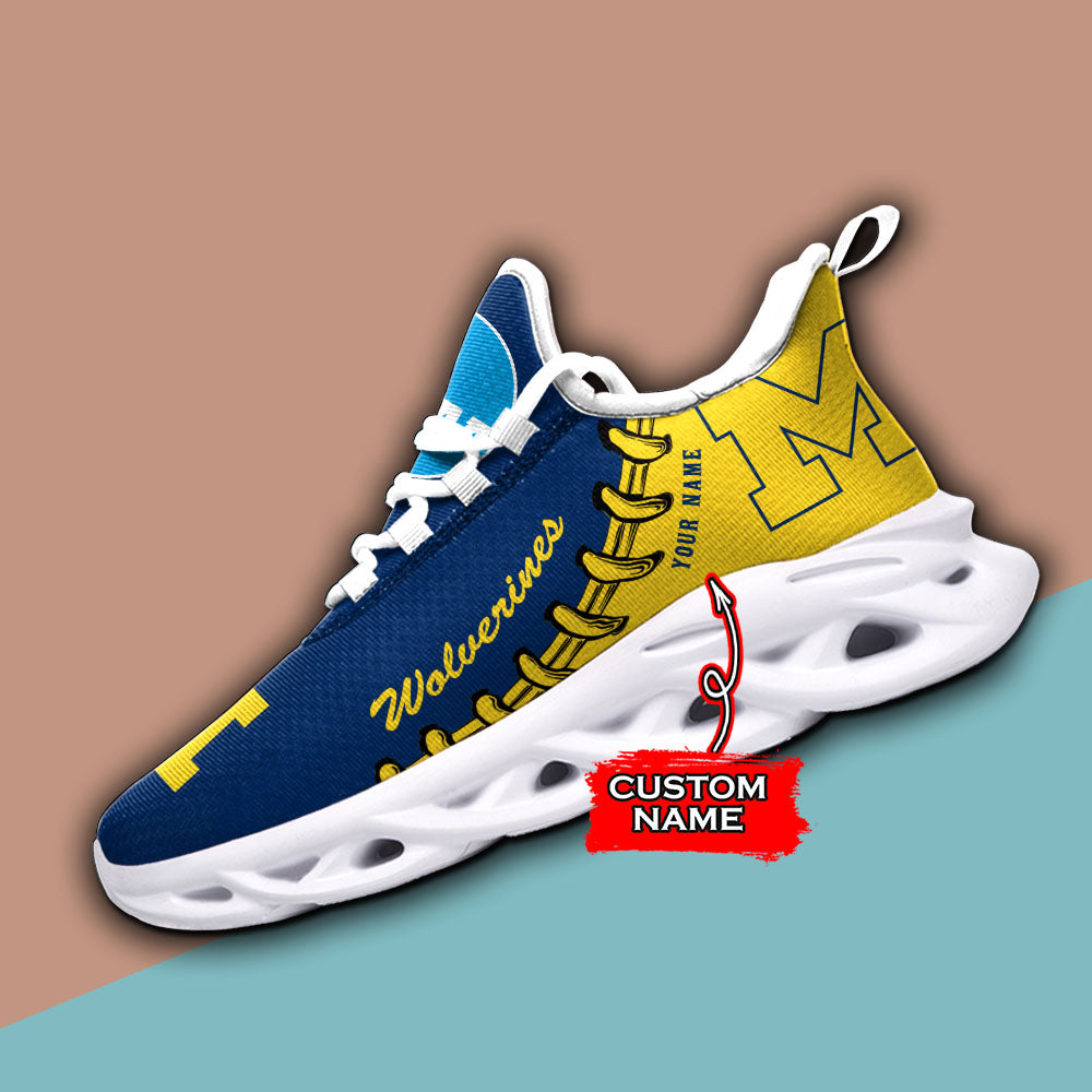 Personalized Michigan Wolverines NCAA Max Soul Shoes Sneakers for Men And Women – NCAA Fan Shoes, Team Sneakers - Image 3