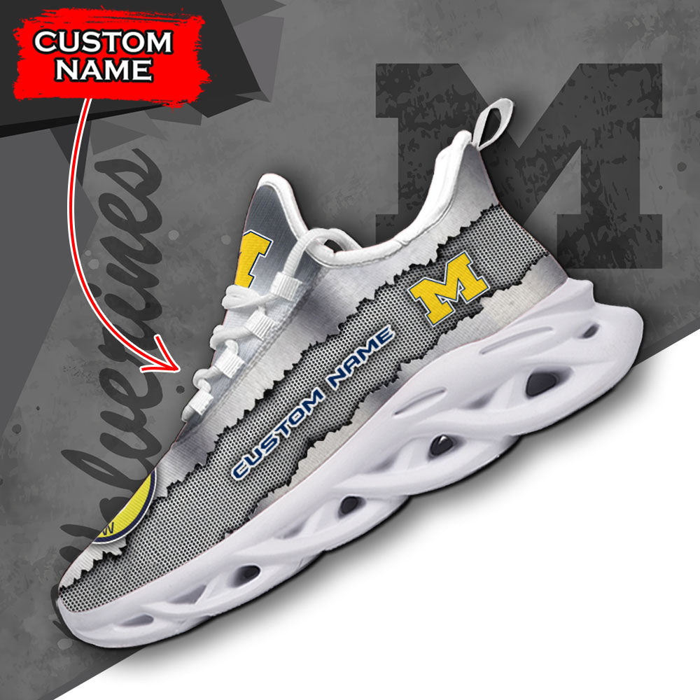 Personalized Michigan Wolverines NCAA Max Soul Shoes Sneakers for Men And Women – NCAA Fan Shoes, Team Sneakers