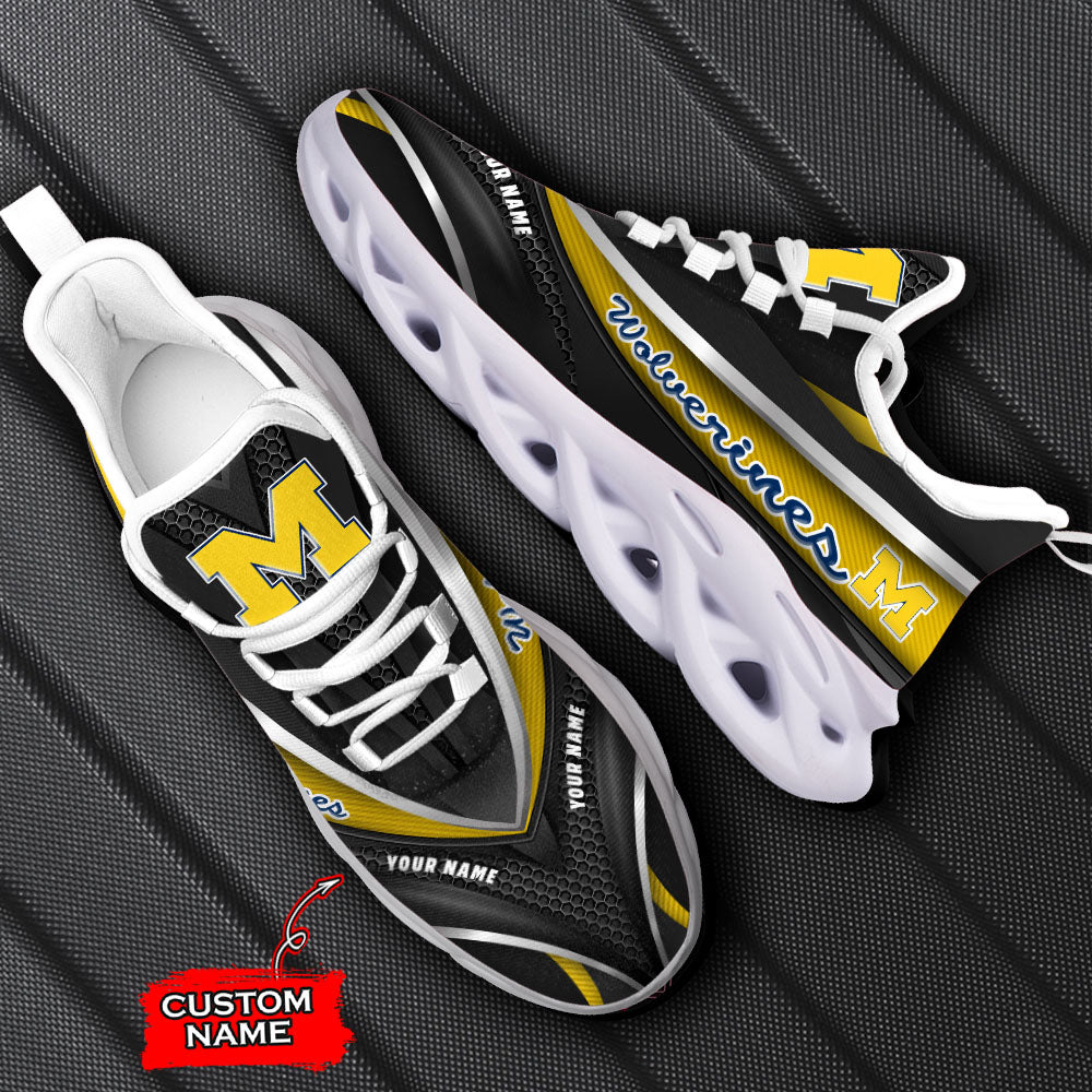 Personalized Michigan Wolverines NCAA Max Soul Shoes Sneakers for Men And Women – NCAA Fan Shoes, Team Sneakers - Image 5