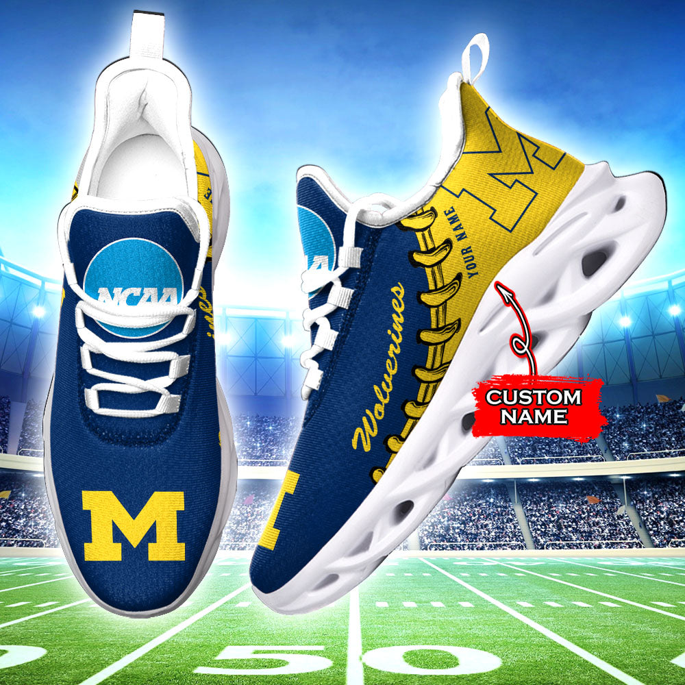 Personalized Michigan Wolverines NCAA Max Soul Shoes Sneakers for Men And Women – NCAA Fan Shoes, Team Sneakers