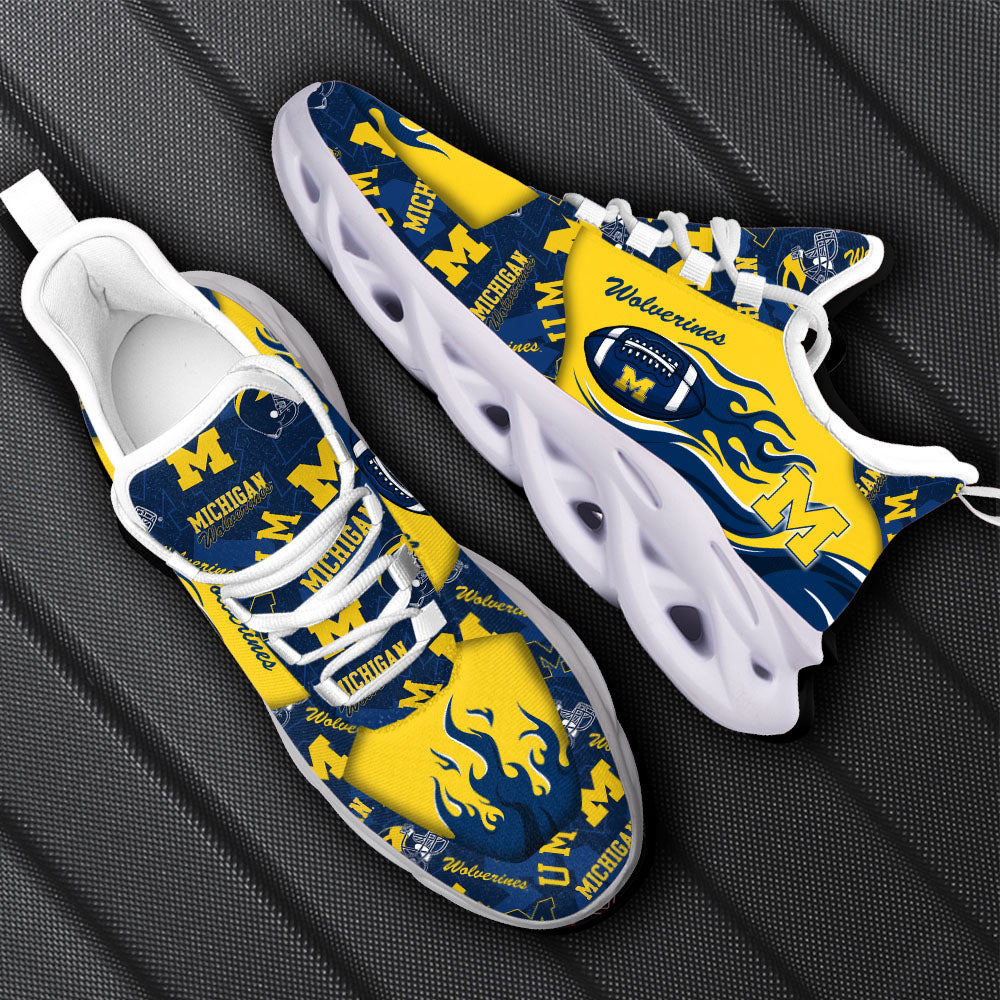Personalized Michigan Wolverines NCAA Max Soul Shoes Sneakers for Men And Women – NCAA Fan Shoes, Team Sneakers - Image 6