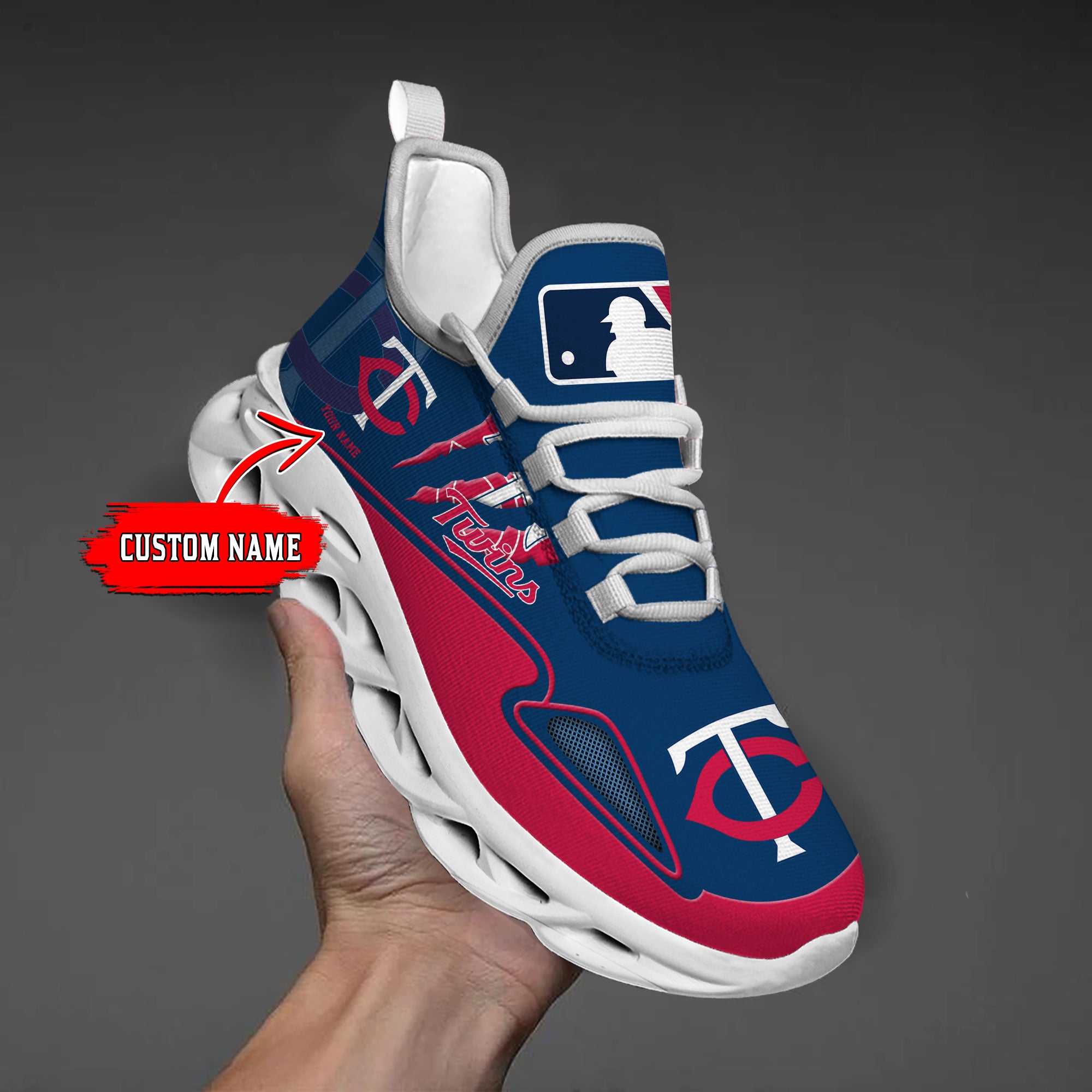 Personalized Minnesota Twins Max Soul Shoes Sneakers for Men And Women – MLB Baseball Fan Shoes, Team Sneakers