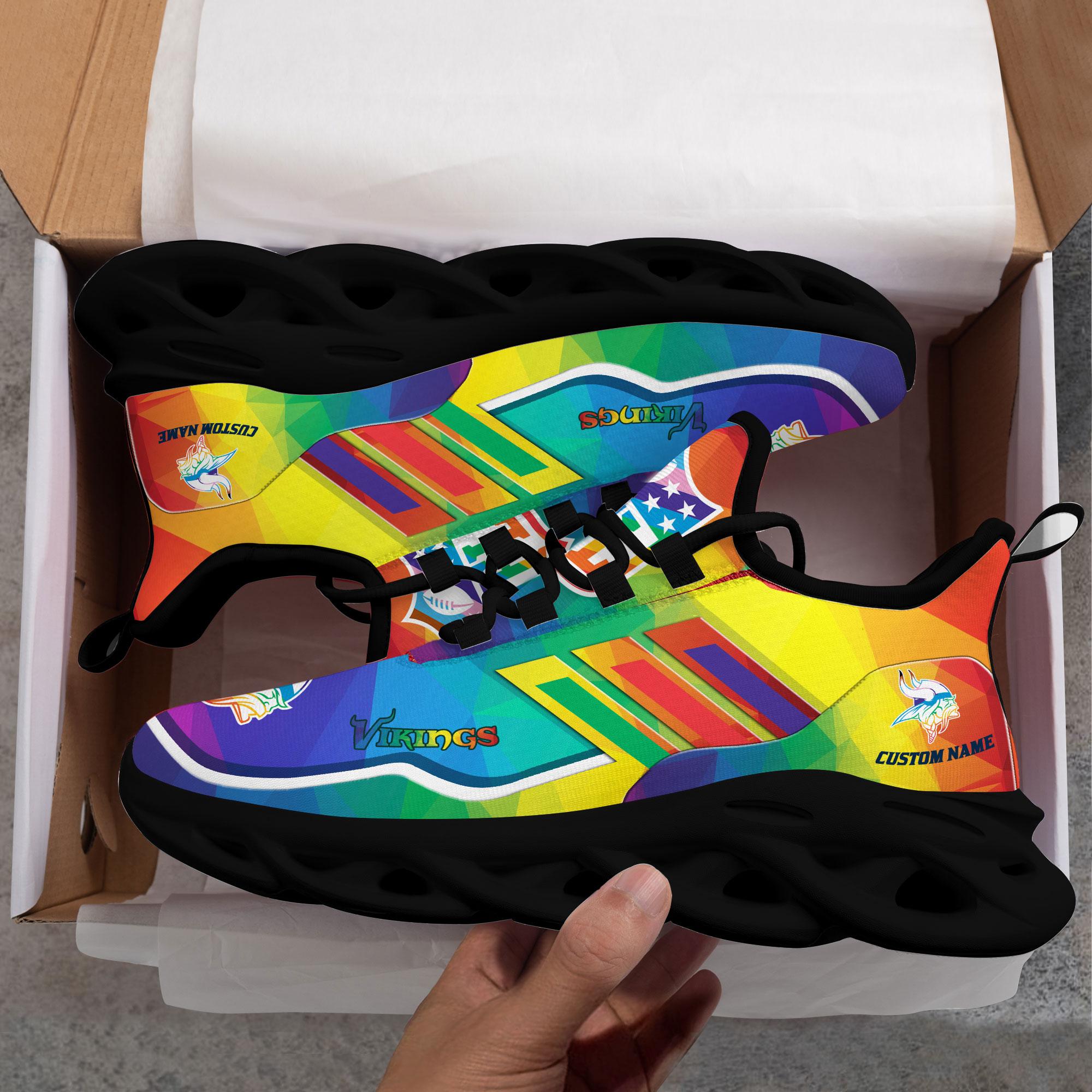 Personalized Minnesota Vikings Max Soul Shoes Sneakers for Men And Women – NFL Football Fan Shoes, Team Sneakers - Image 4