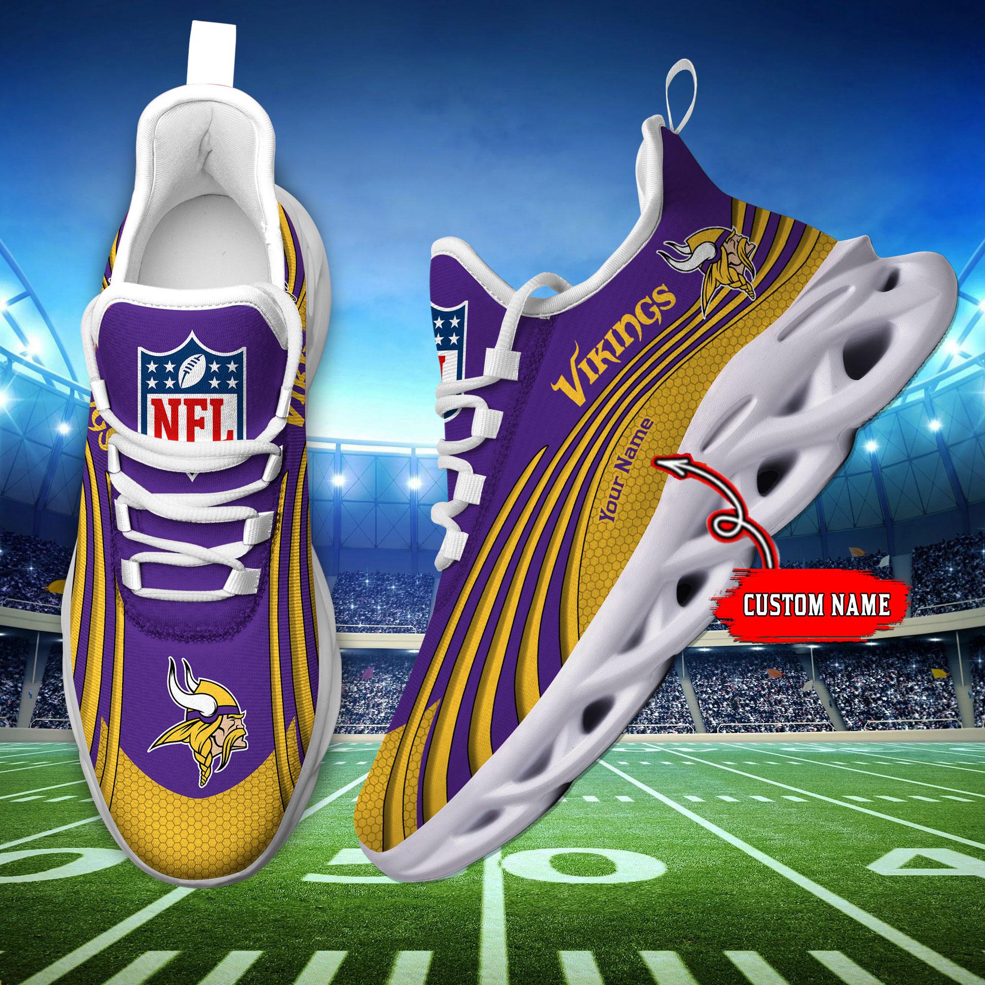Personalized Minnesota Vikings Max Soul Shoes Sneakers for Men And Women – NFL Football Fan Shoes, Team Sneakers - Image 7