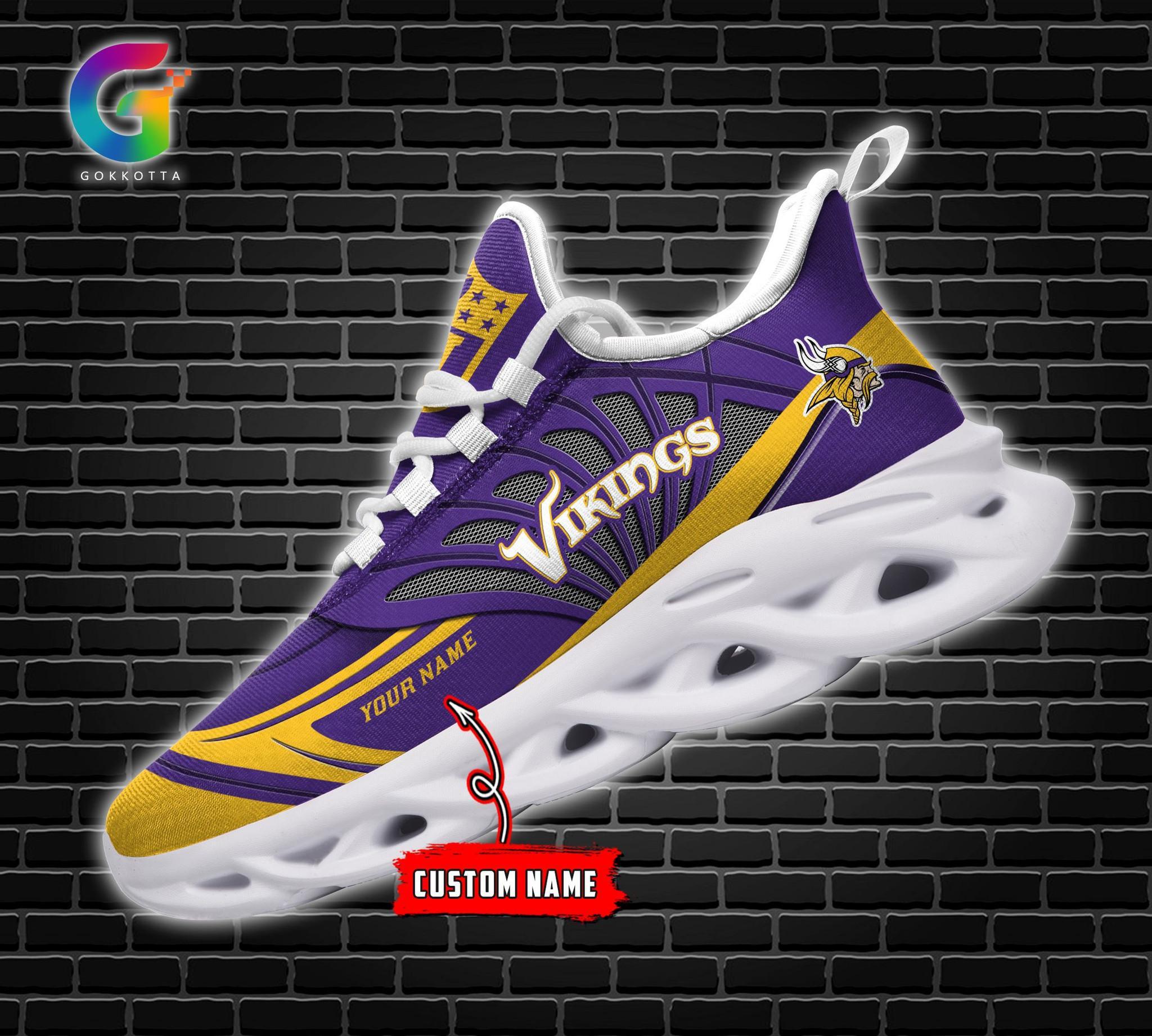 Personalized Minnesota Vikings Max Soul Shoes Sneakers for Men And Women – NFL Football Fan Shoes, Team Sneakers - Image 5