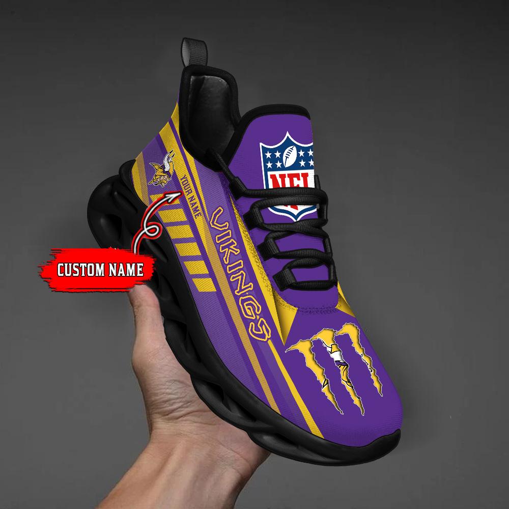 Personalized Minnesota Vikings Max Soul Shoes Sneakers for Men And Women – NFL Football Fan Shoes, Team Sneakers - Image 7