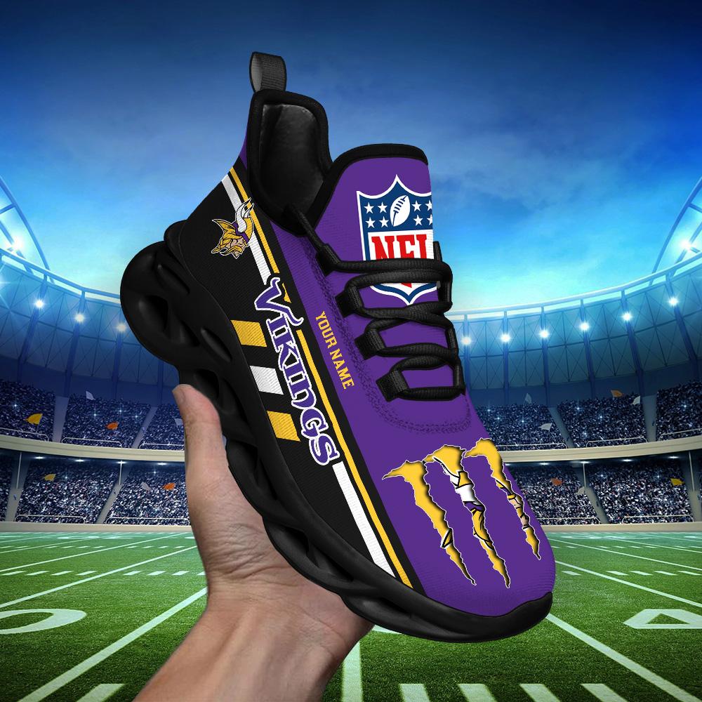 Personalized Minnesota Vikings Max Soul Shoes Sneakers for Men And Women – NFL Football Fan Shoes, Team Sneakers - Image 8