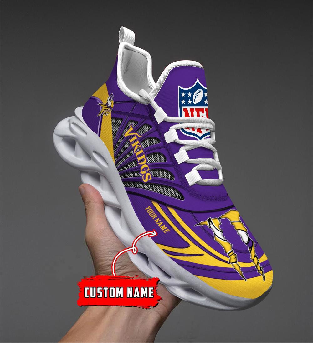 Personalized Minnesota Vikings Max Soul Shoes Sneakers for Men And Women – NFL Football Fan Shoes, Team Sneakers - Image 3