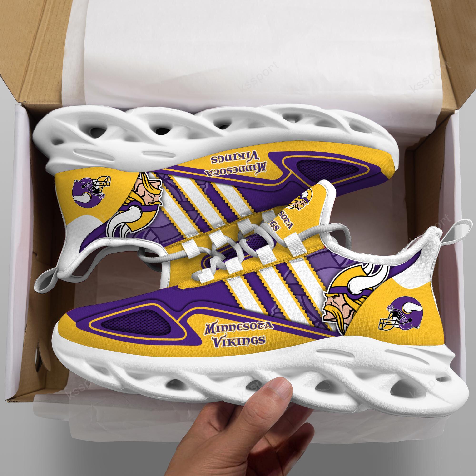 Personalized Minnesota Vikings Max Soul Shoes Sneakers for Men And Women – NFL Football Fan Shoes, Team Sneakers - Image 4