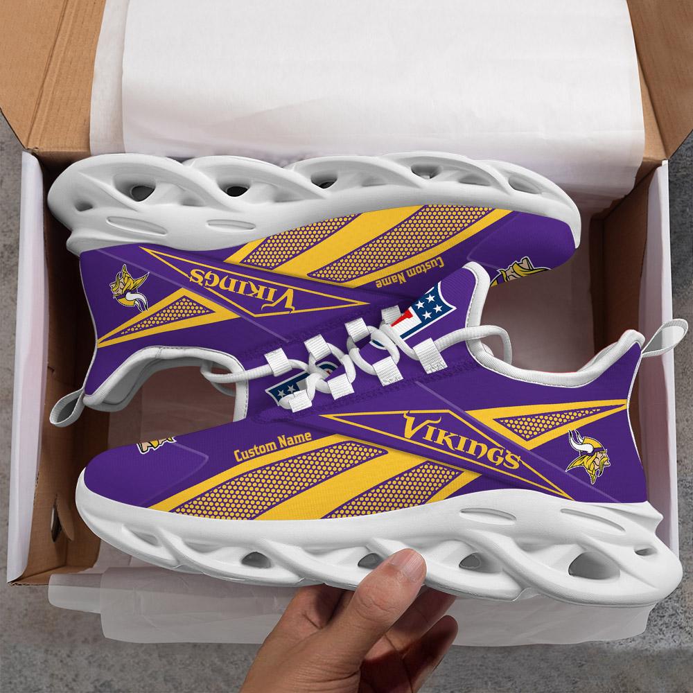 Personalized Minnesota Vikings Max Soul Shoes Sneakers for Men And Women – NFL Football Fan Shoes, Team Sneakers - Image 7