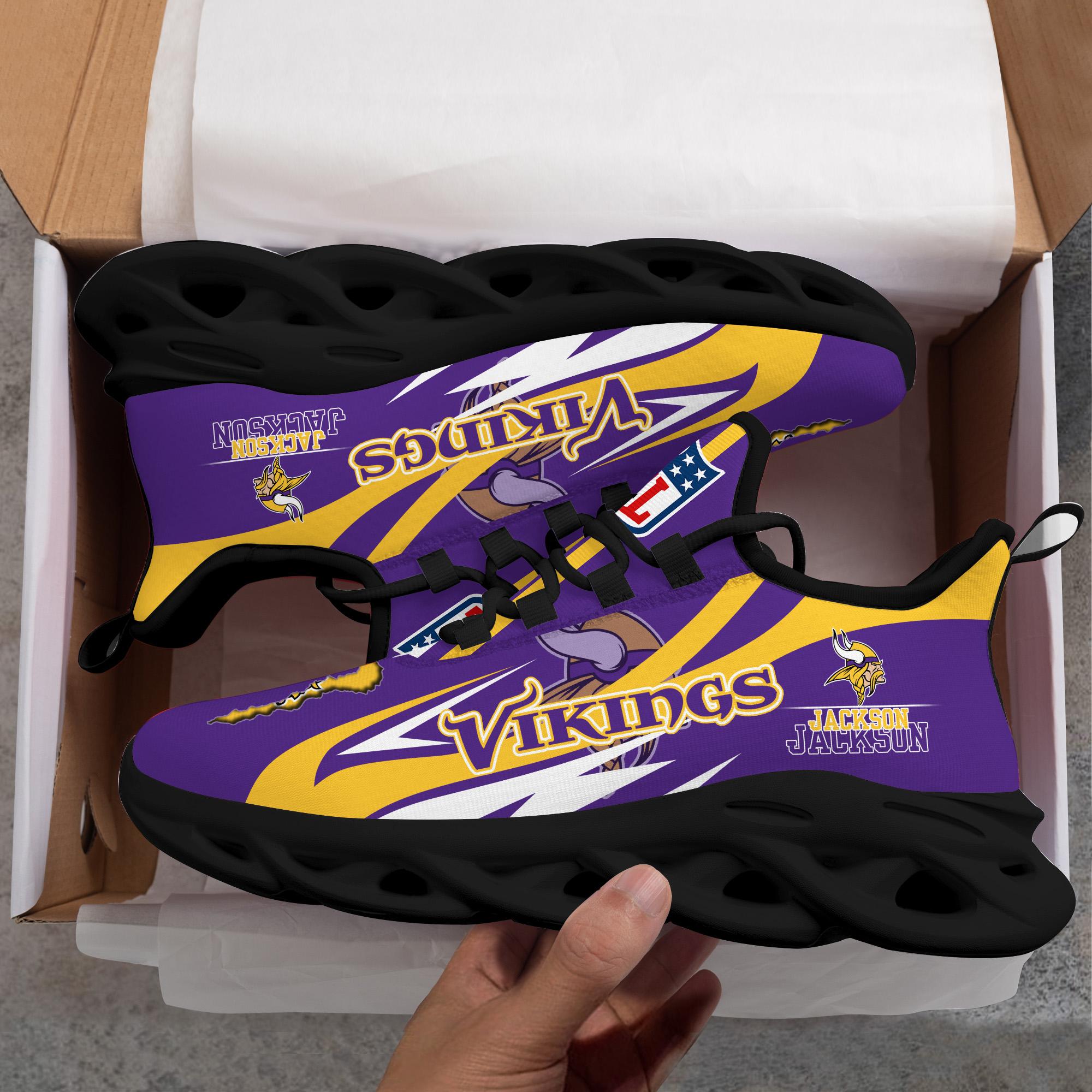 Personalized Minnesota Vikings Max Soul Shoes Sneakers for Men And Women – NFL Football Fan Shoes, Team Sneakers - Image 7