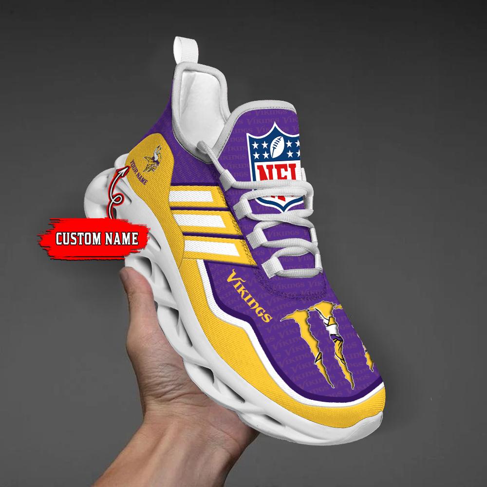 Personalized Minnesota Vikings Max Soul Shoes Sneakers for Men And Women – NFL Football Fan Shoes, Team Sneakers - Image 6