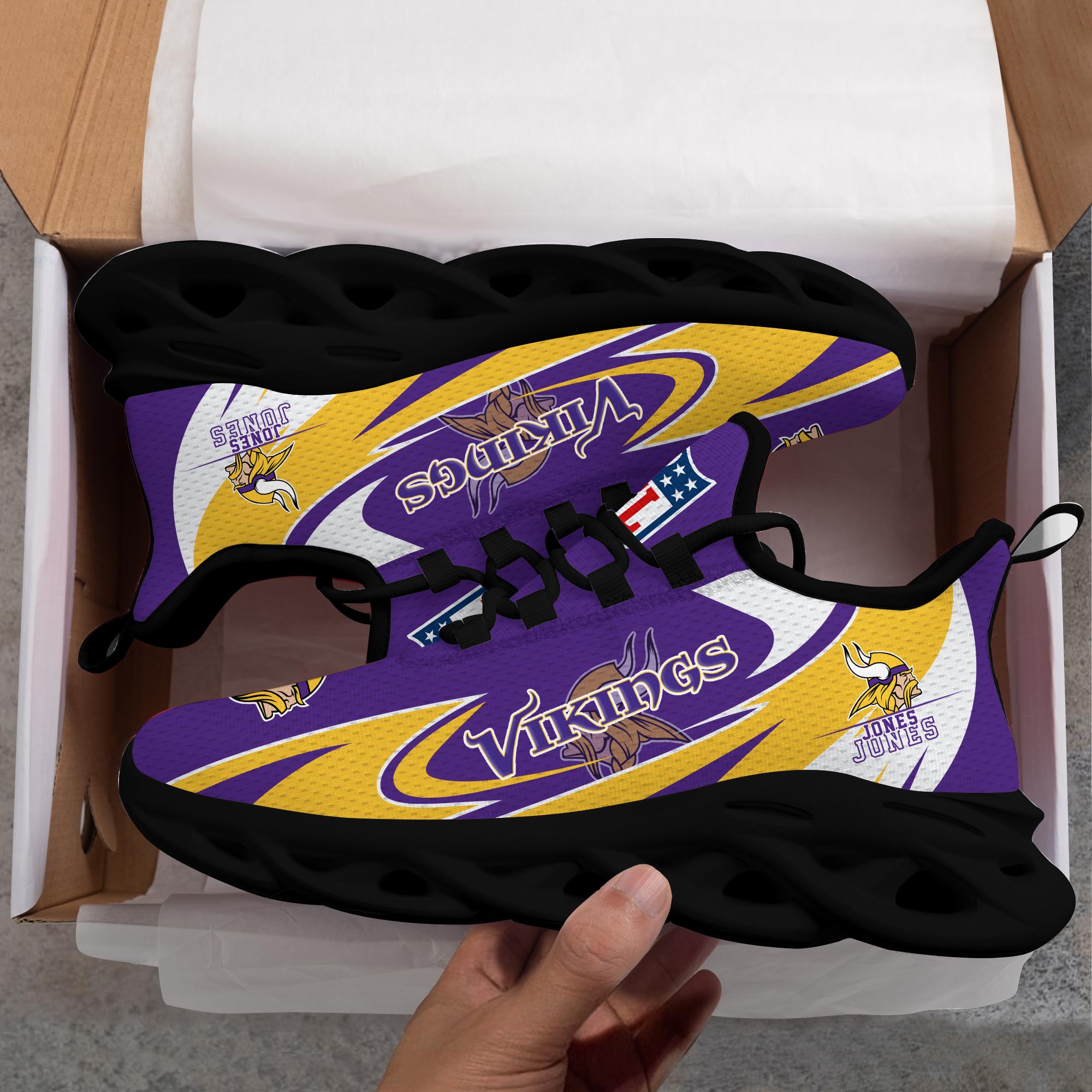 Personalized Minnesota Vikings Max Soul Shoes Sneakers for Men And Women – NFL Football Fan Shoes, Team Sneakers - Image 4