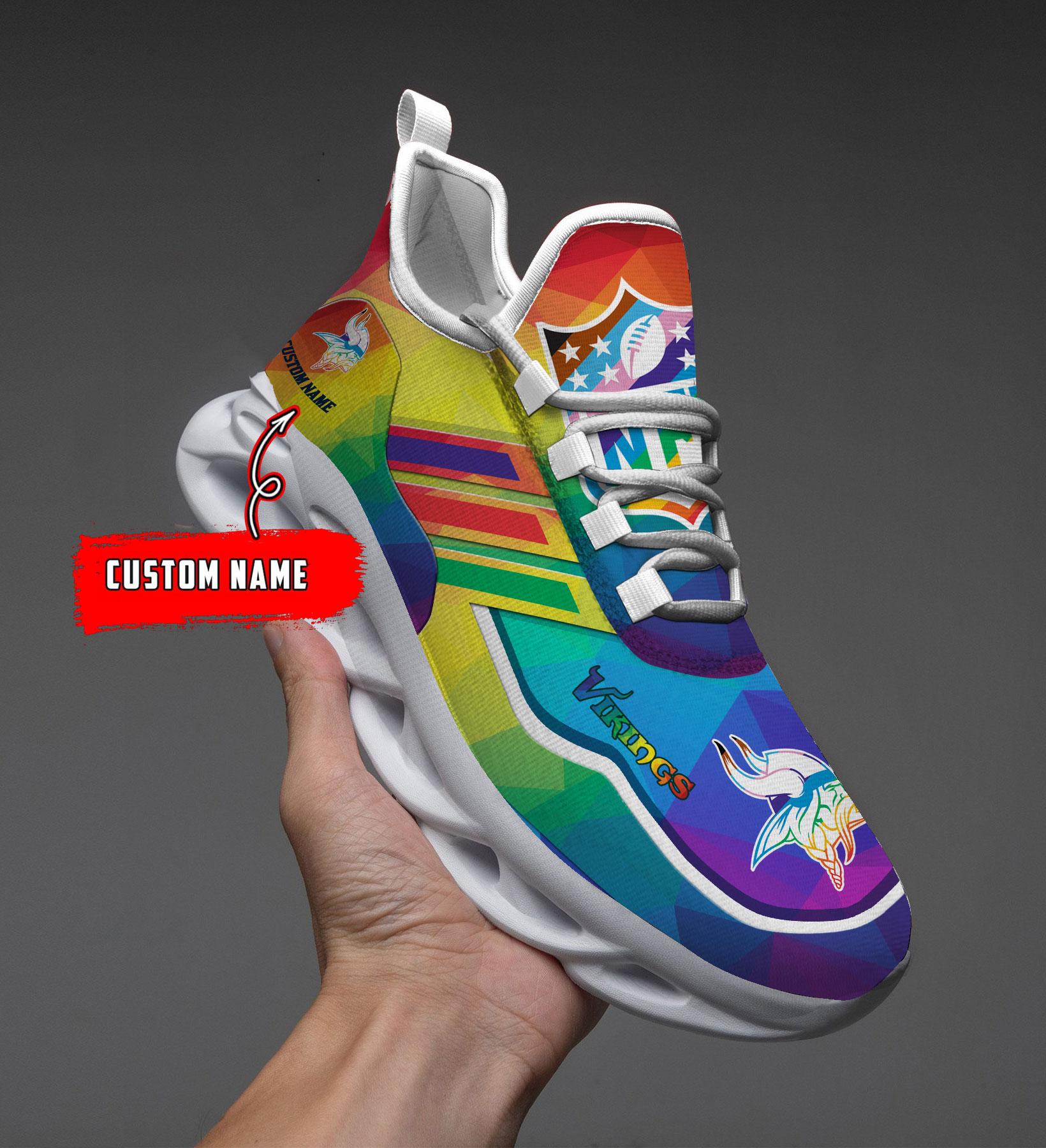 Personalized Minnesota Vikings Max Soul Shoes Sneakers for Men And Women – NFL Football Fan Shoes, Team Sneakers - Image 3